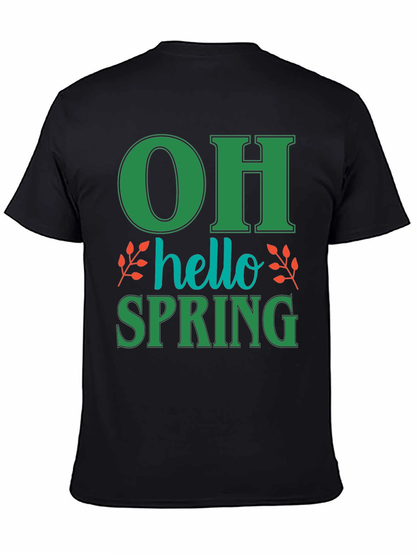 Oh Hello Spring T-Shirt - Green Graphic Tee