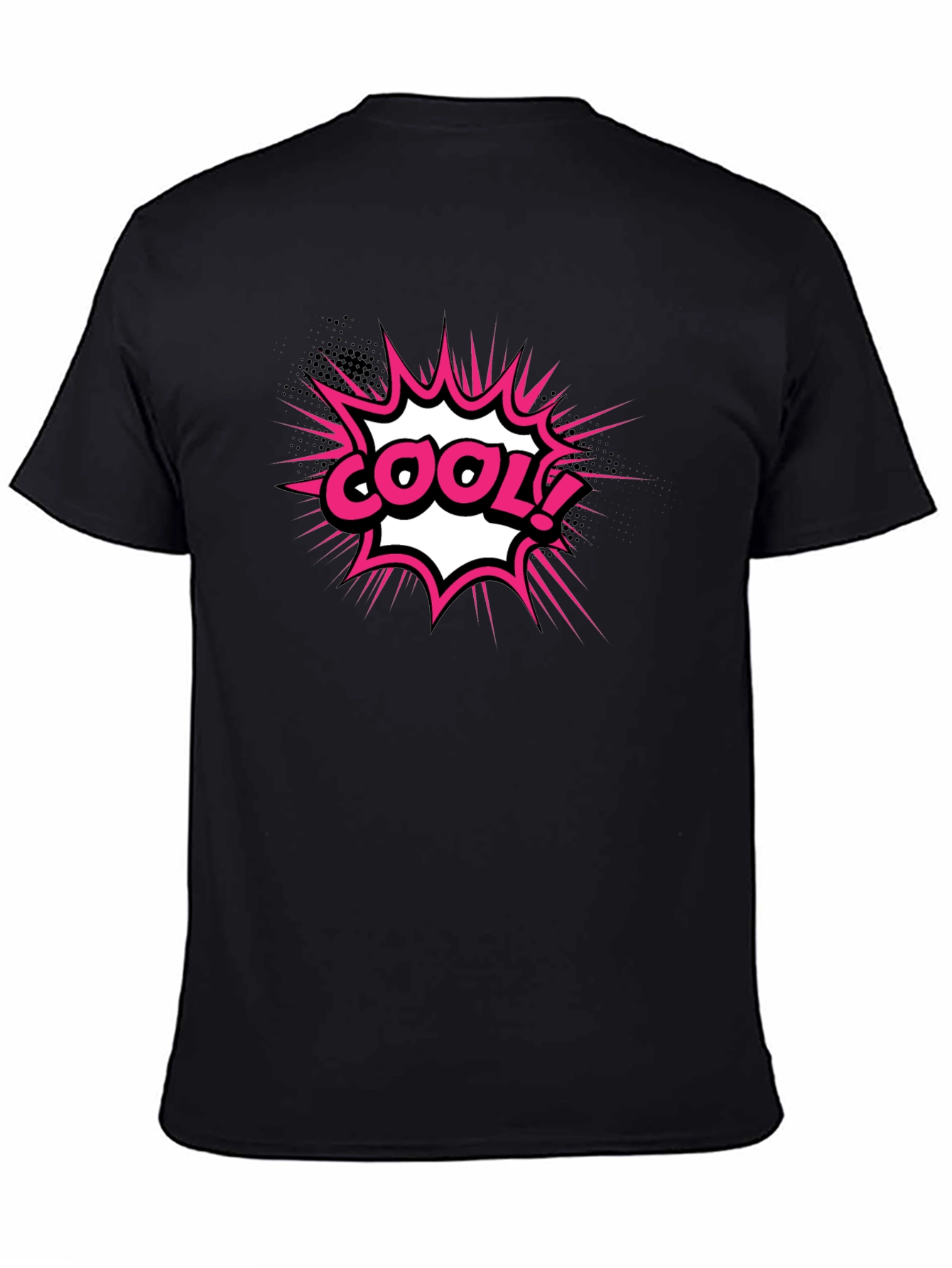 Cool Graphic T-Shirt - Black Comic Style Tee