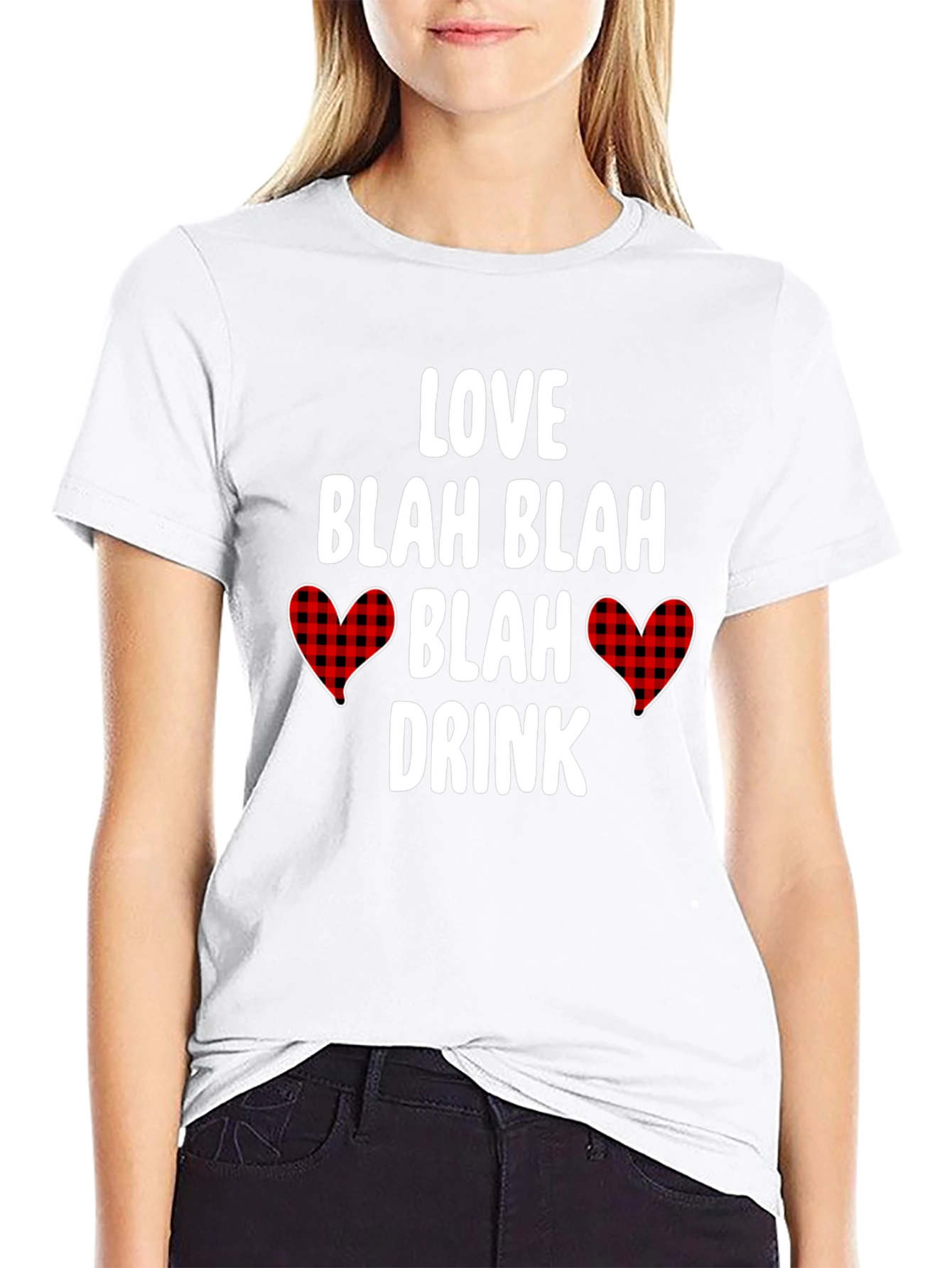Love Blah Blah Valentines Graphic Tee