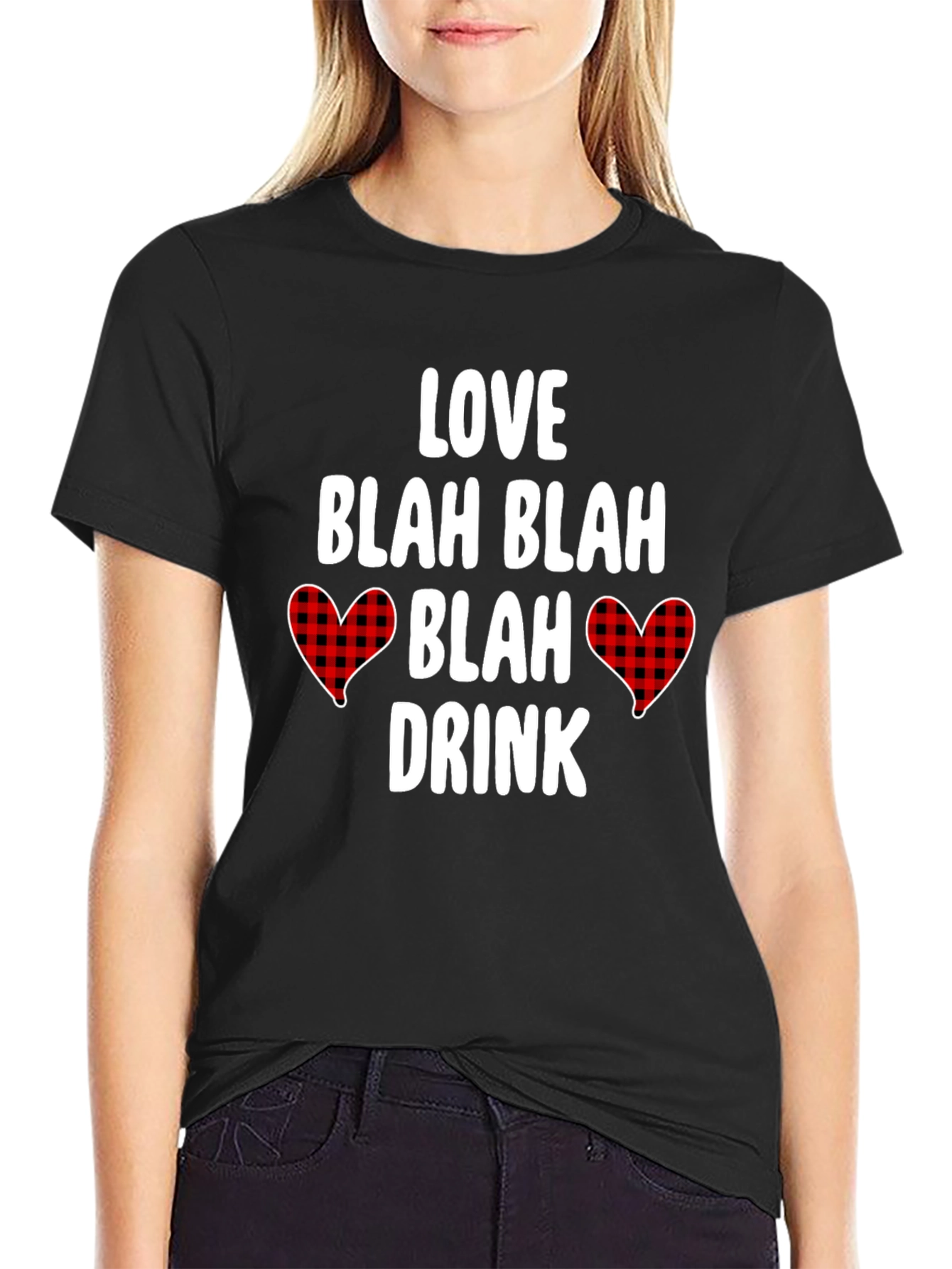 Love Blah Blah Valentines Graphic Tee