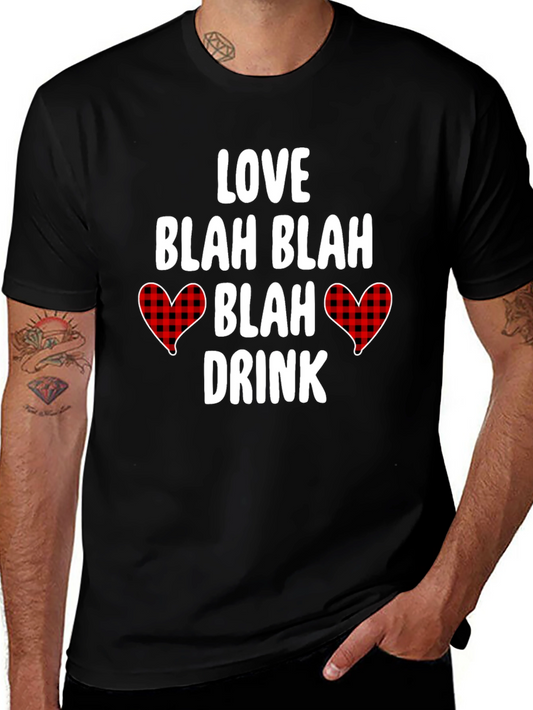 Love Blah Blah Valentines Graphic Tee