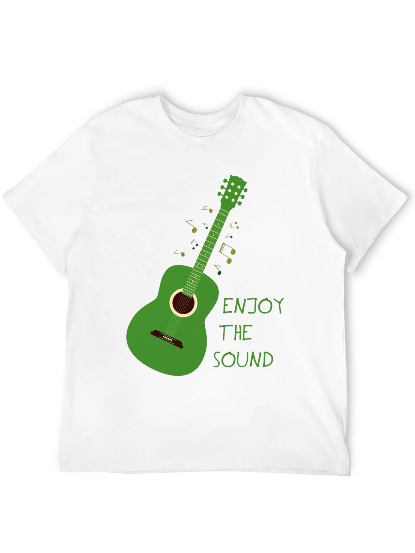 Green Guitar T-Shirt - Enjoy the Sound!