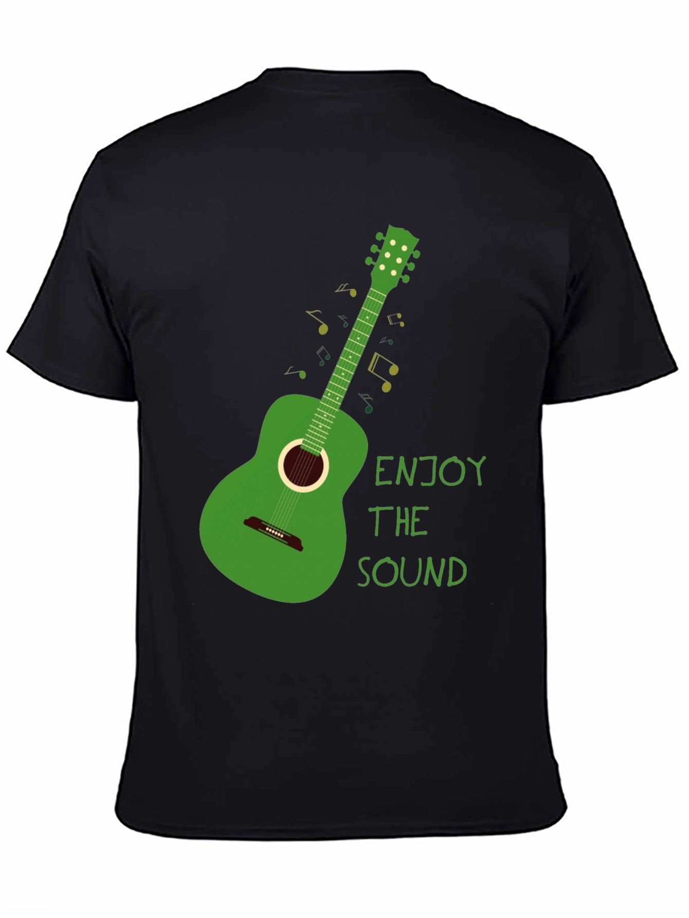 Green Guitar T-Shirt - Enjoy the Sound!