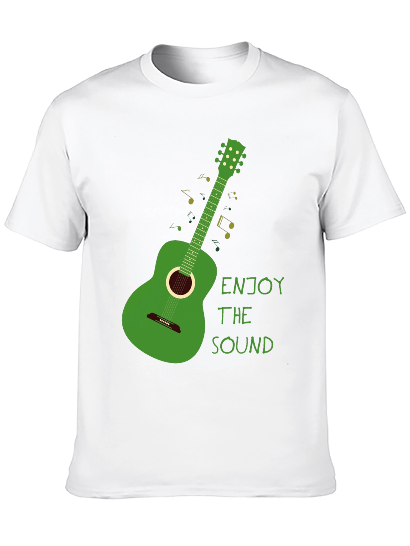 Green Guitar T-Shirt - Enjoy the Sound!
