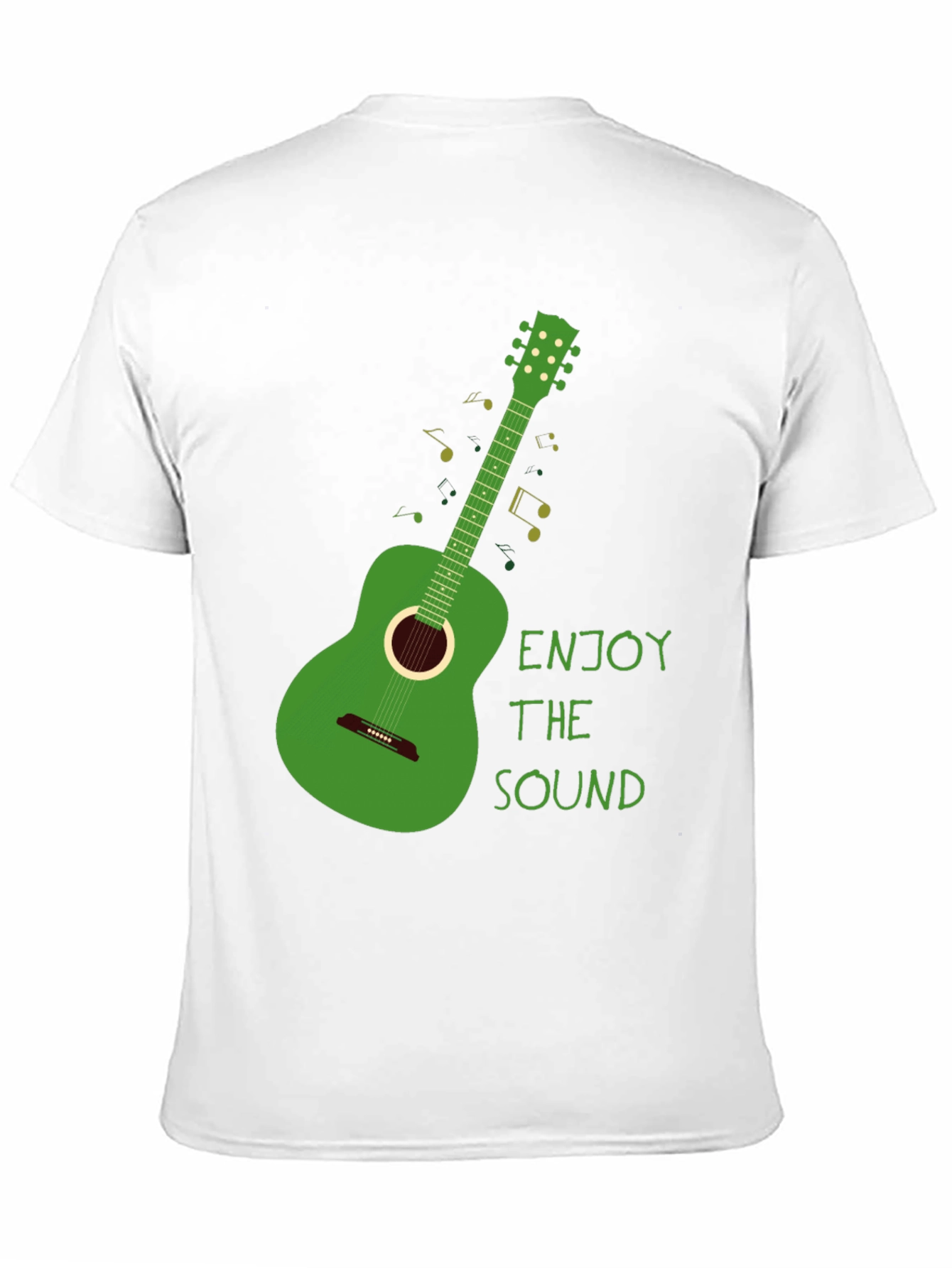 Green Guitar T-Shirt - Enjoy the Sound!