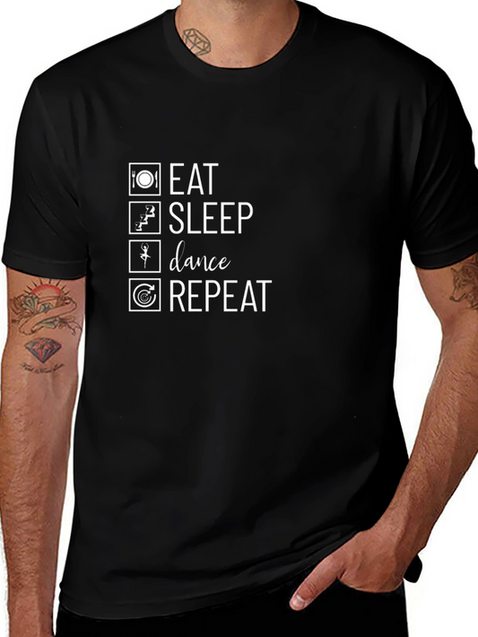 Eat Sleep Dance Repeat Graphic T-Shirt