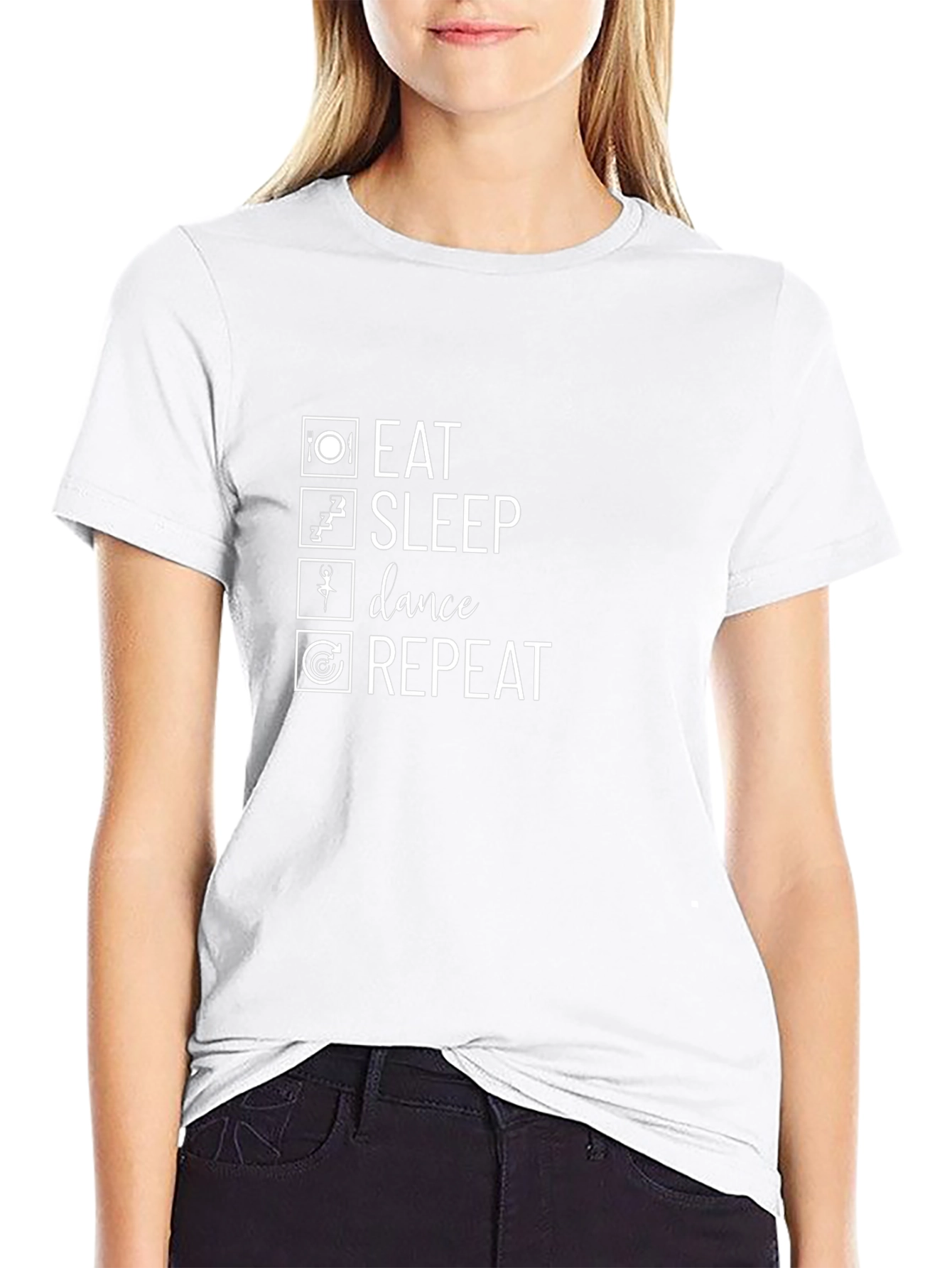 Eat Sleep Dance Repeat Graphic T-Shirt