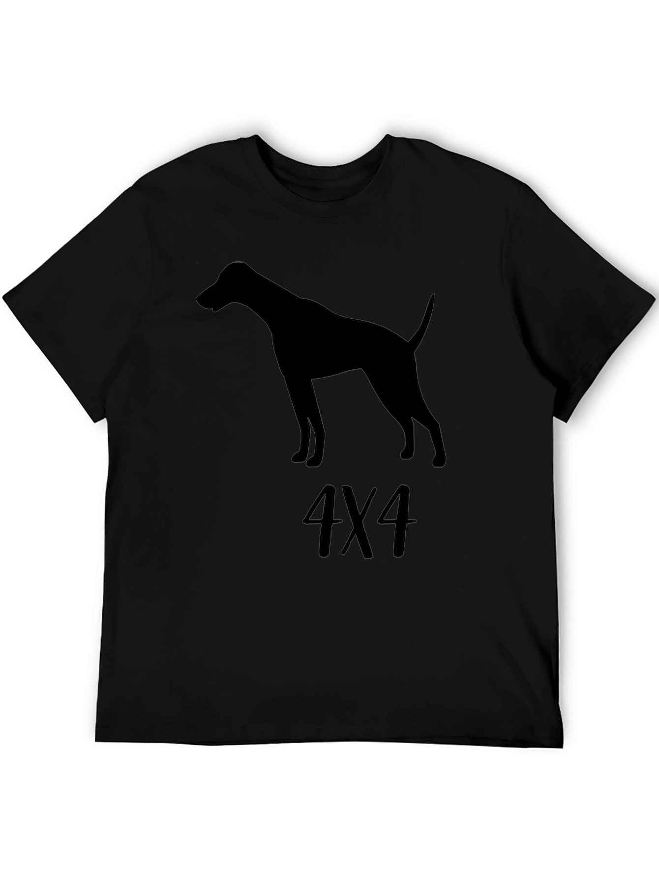 Dog 4X4 Graphic Tee - Stylish Mens Black T-Shirt