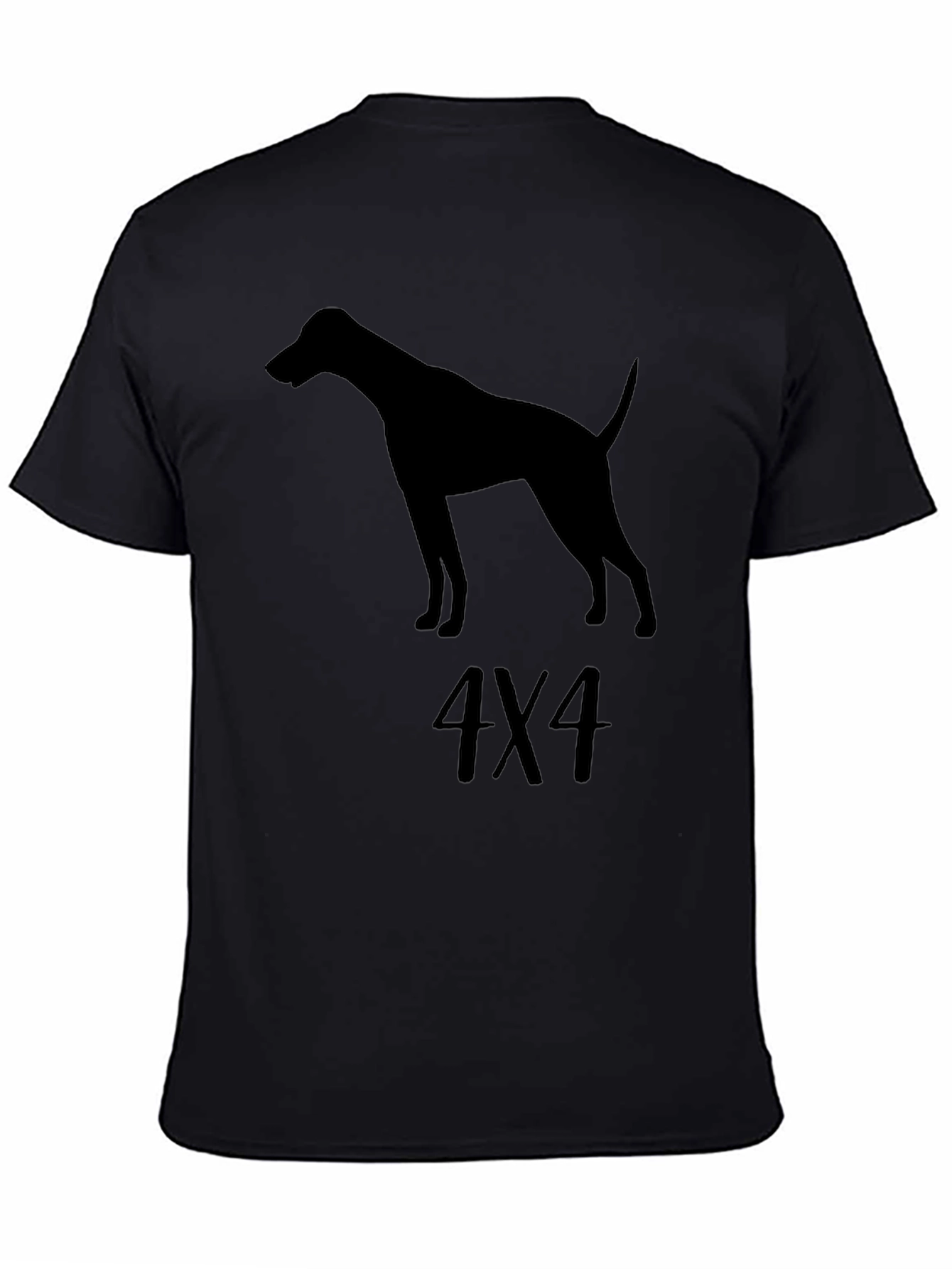 Dog 4X4 Graphic Tee - Stylish Mens Black T-Shirt