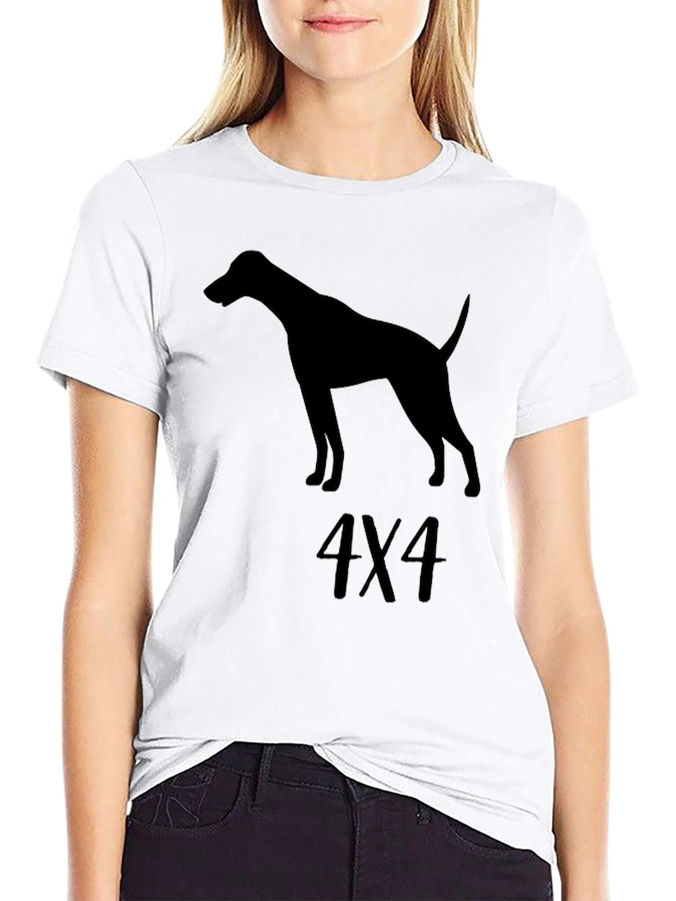 Dog 4X4 Graphic Tee - Stylish Mens Black T-Shirt