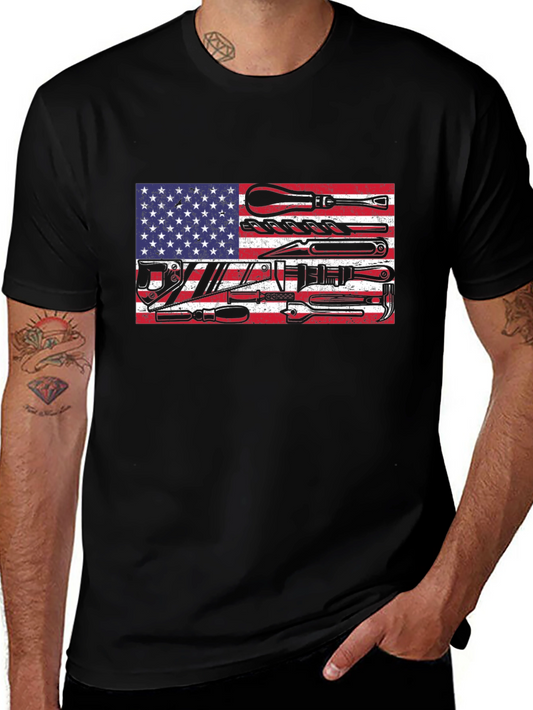 American Flag Tool T-Shirt
