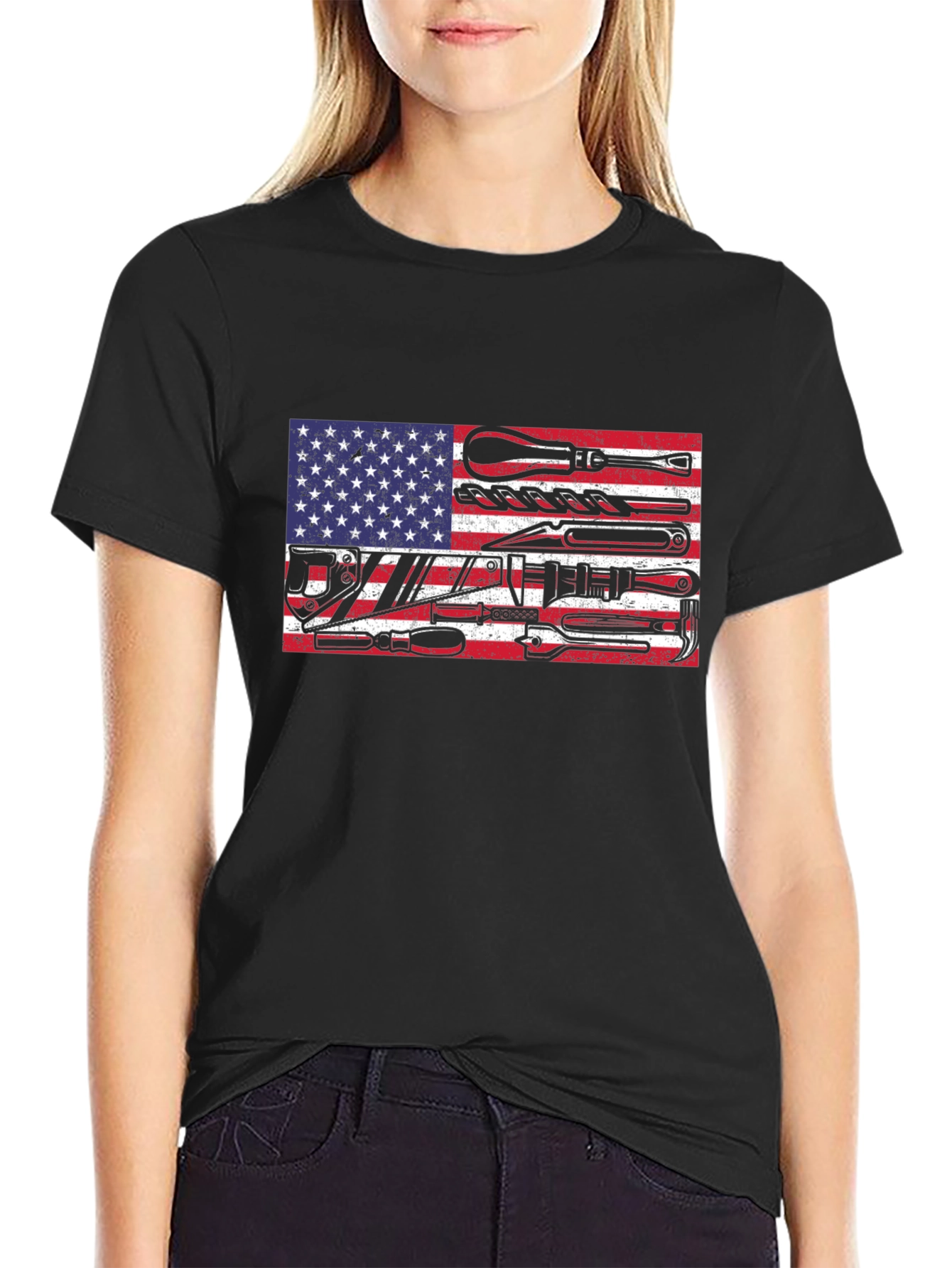 American Flag Tool T-Shirt