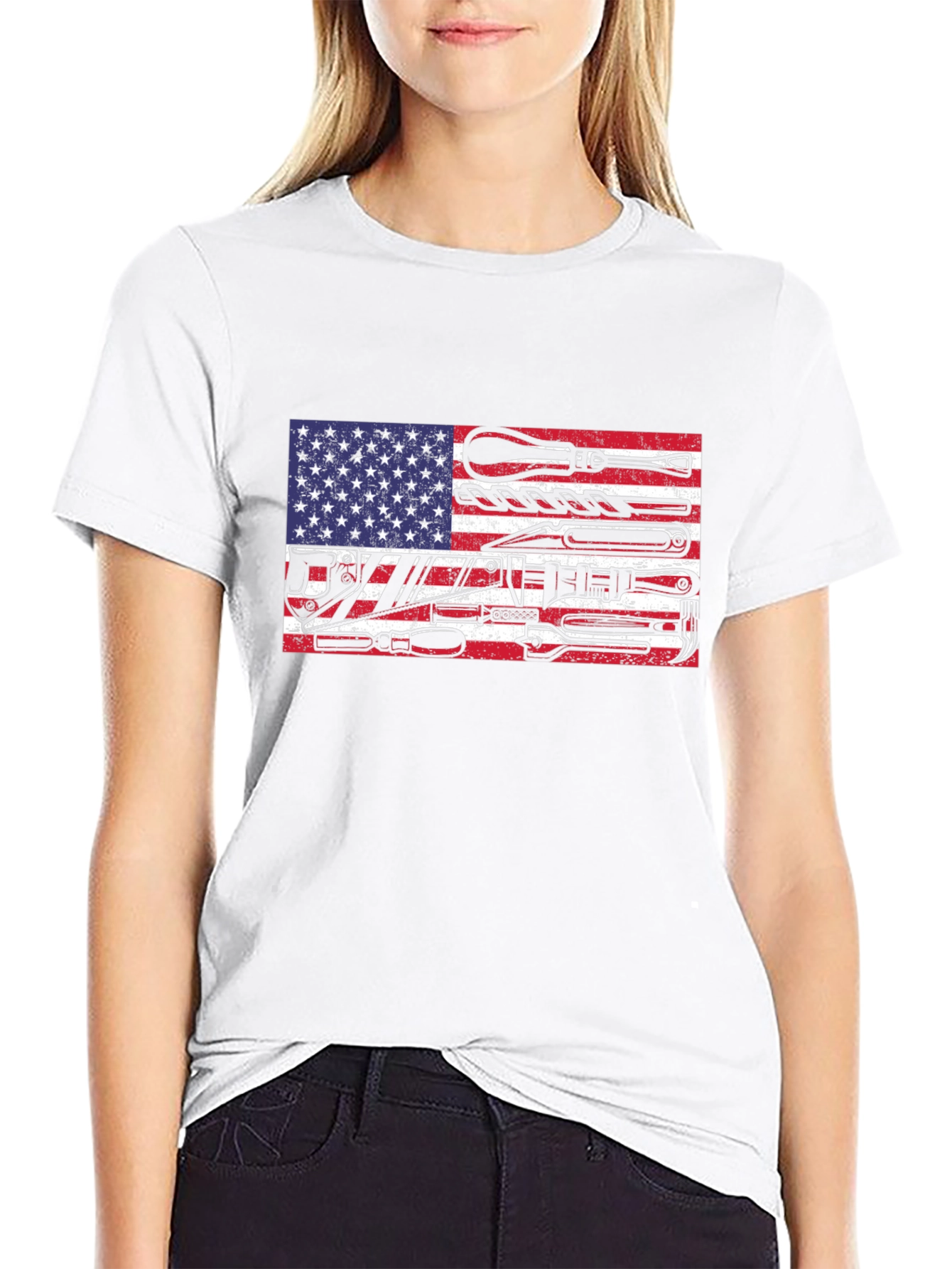 American Flag Tool T-Shirt