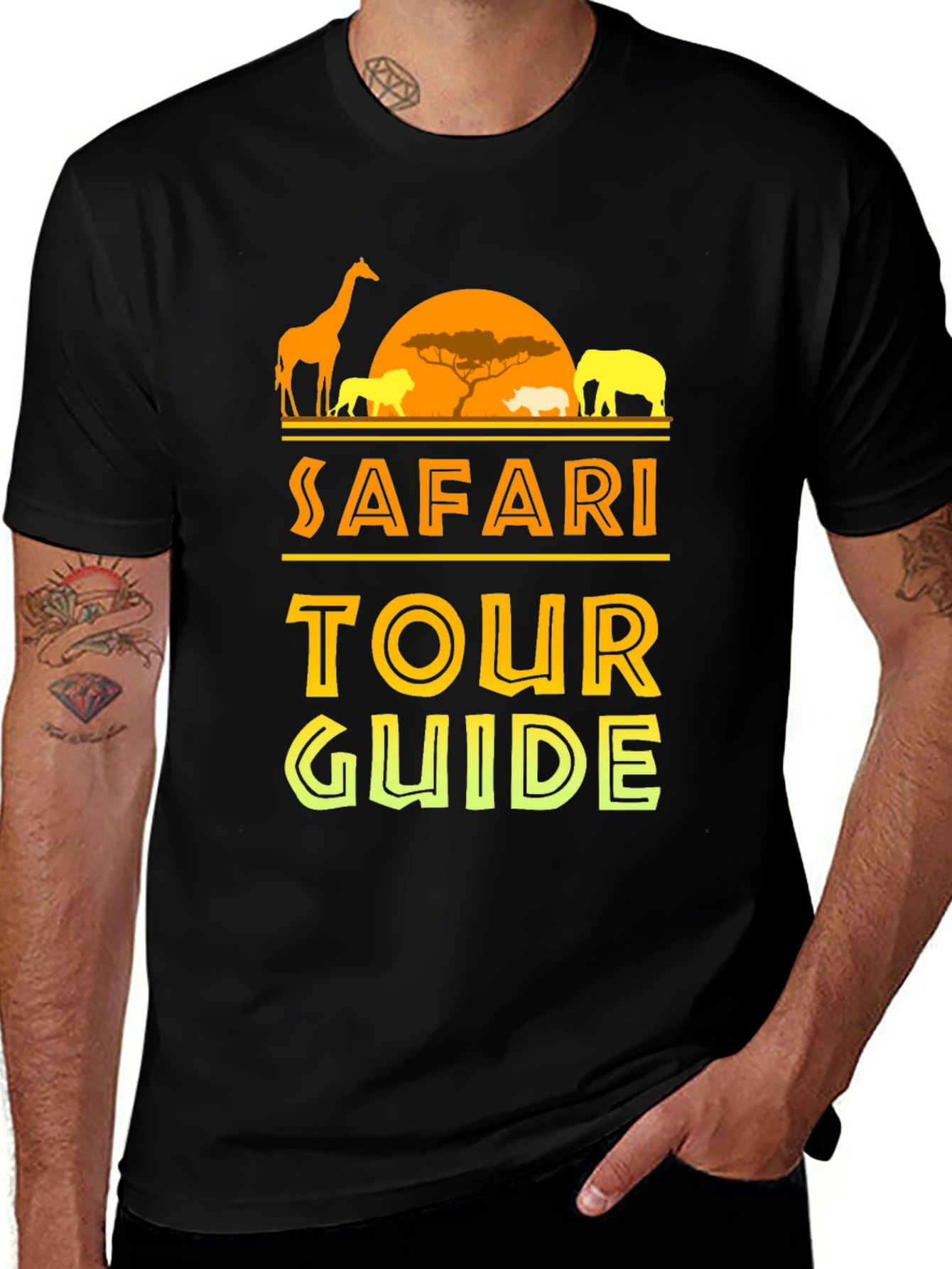 Safari Tour Guide T-Shirt - Wildlife Adventure