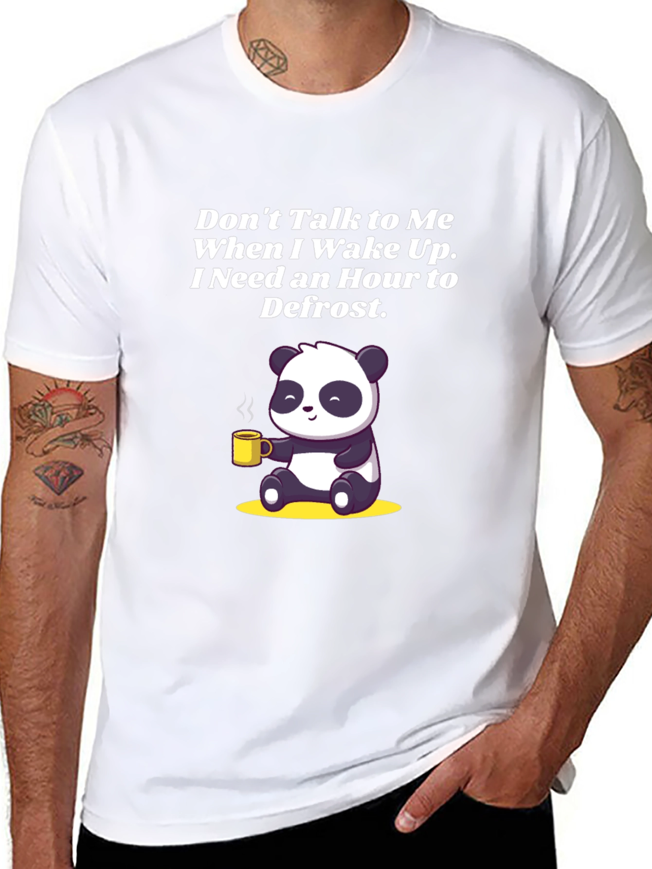 Funny Panda Coffee T-Shirt: Dont Talk to Me
