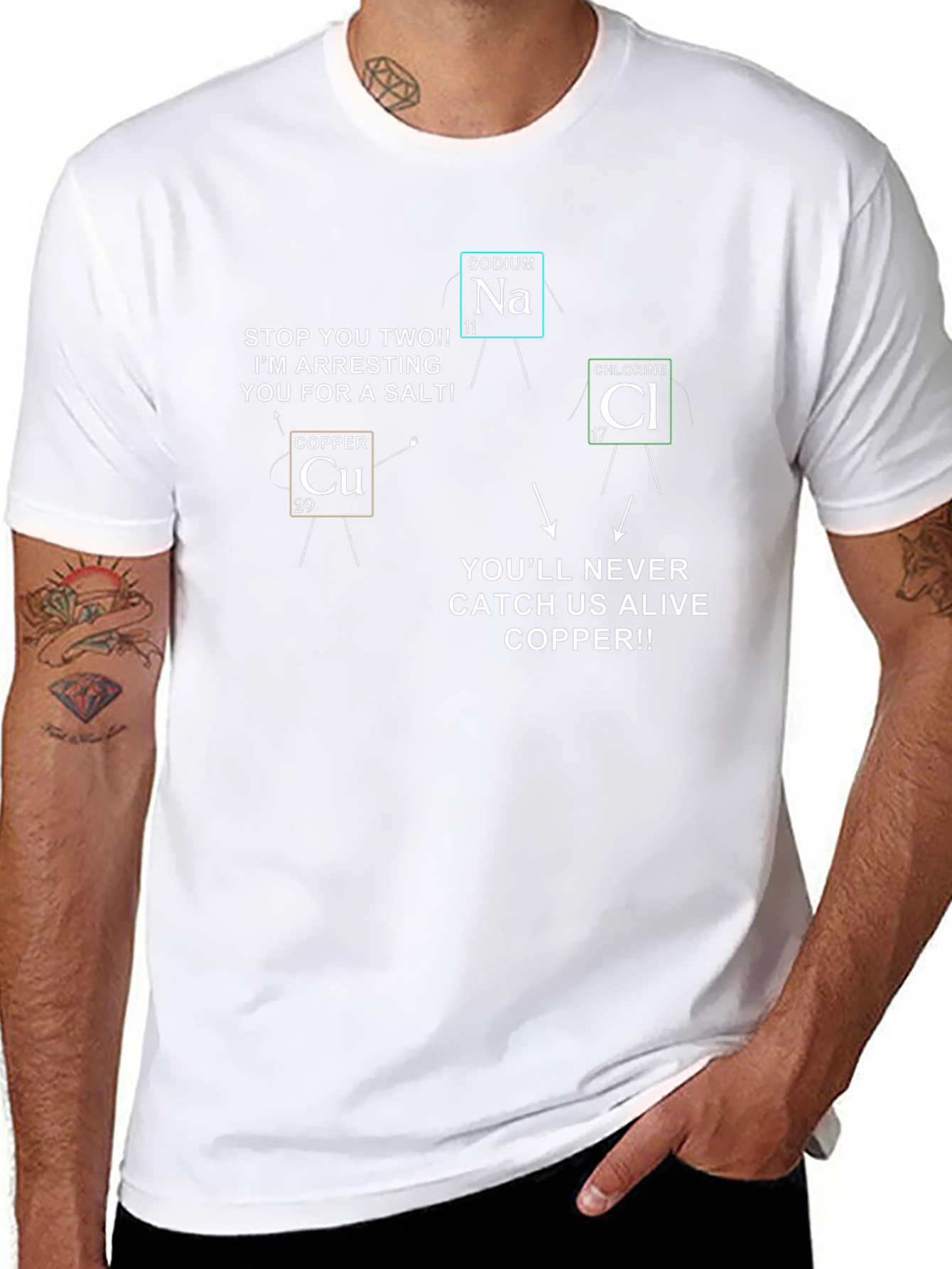Funny Chemistry T-Shirt - Copper Arresting Salt