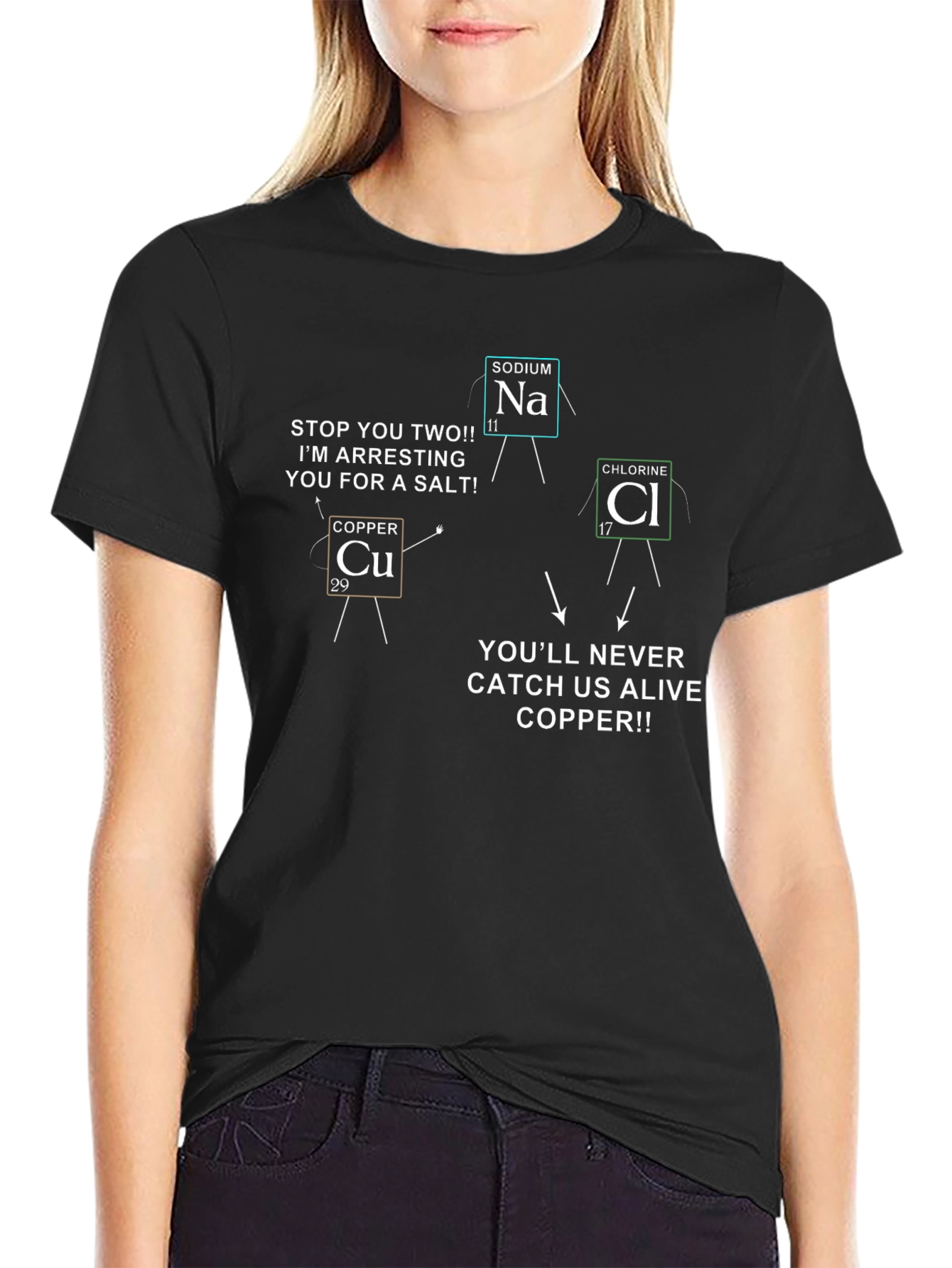 Funny Chemistry T-Shirt - Copper Arresting Salt