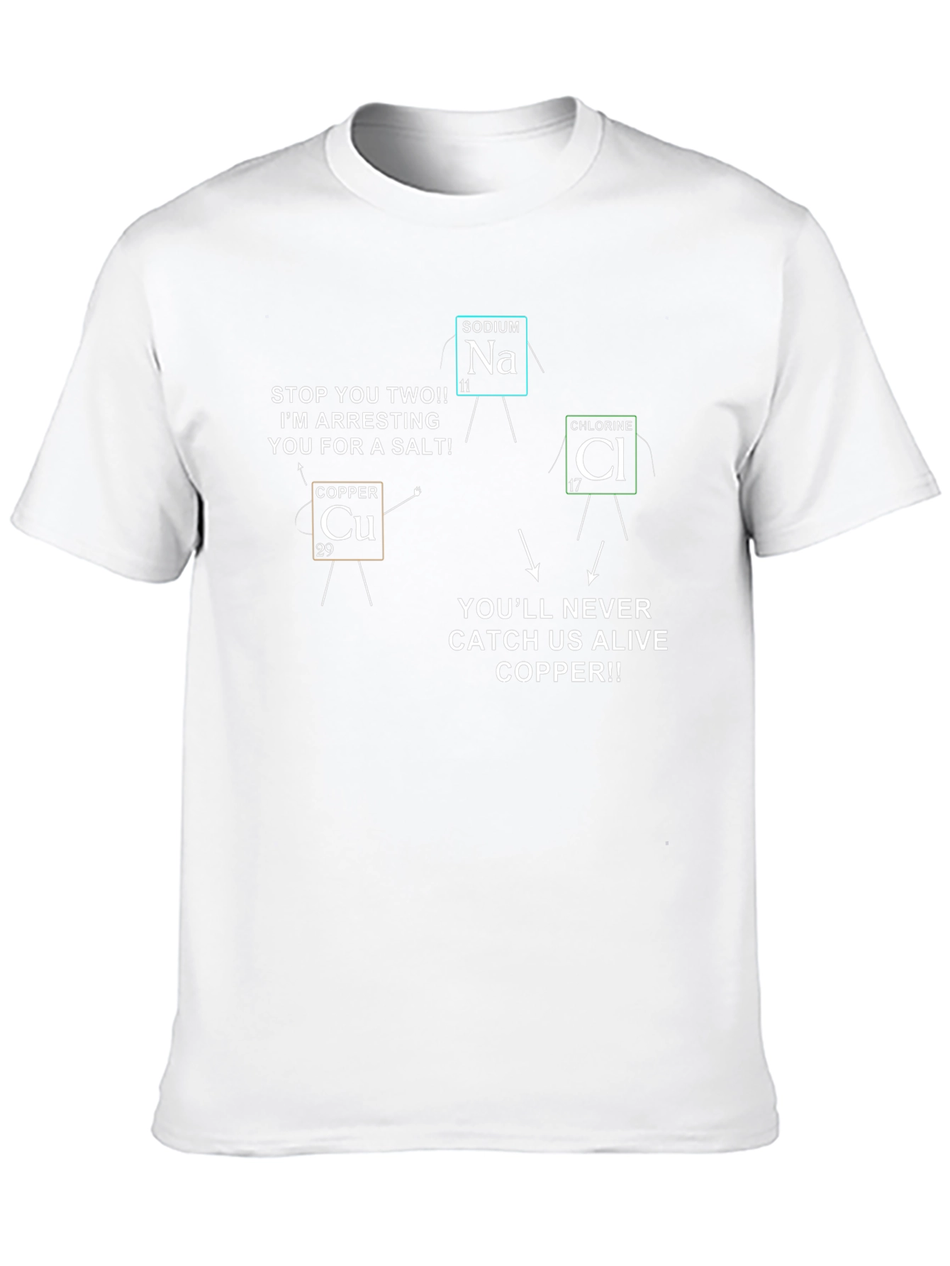 Funny Chemistry T-Shirt - Copper Arresting Salt