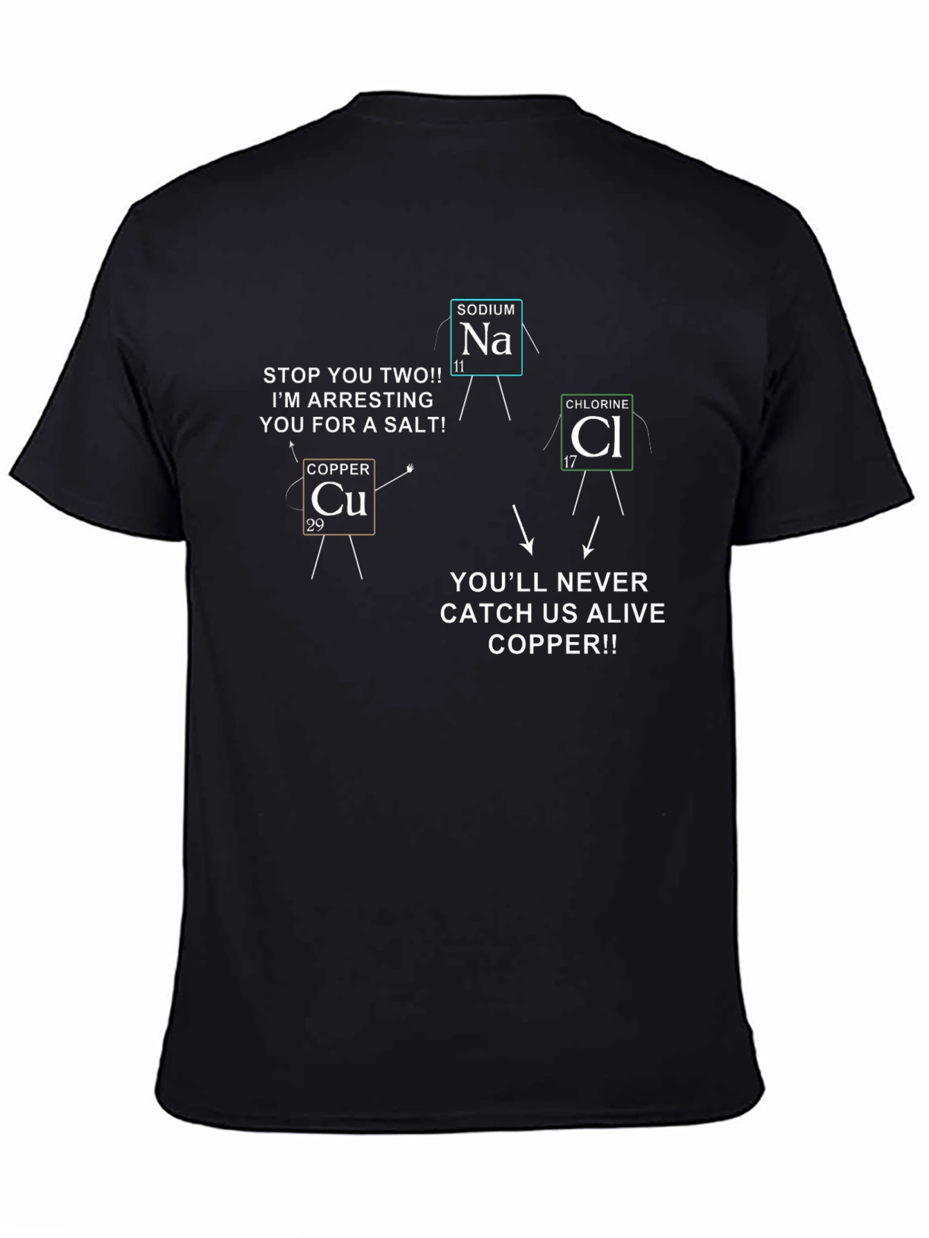 Funny Chemistry T-Shirt - Copper Arresting Salt