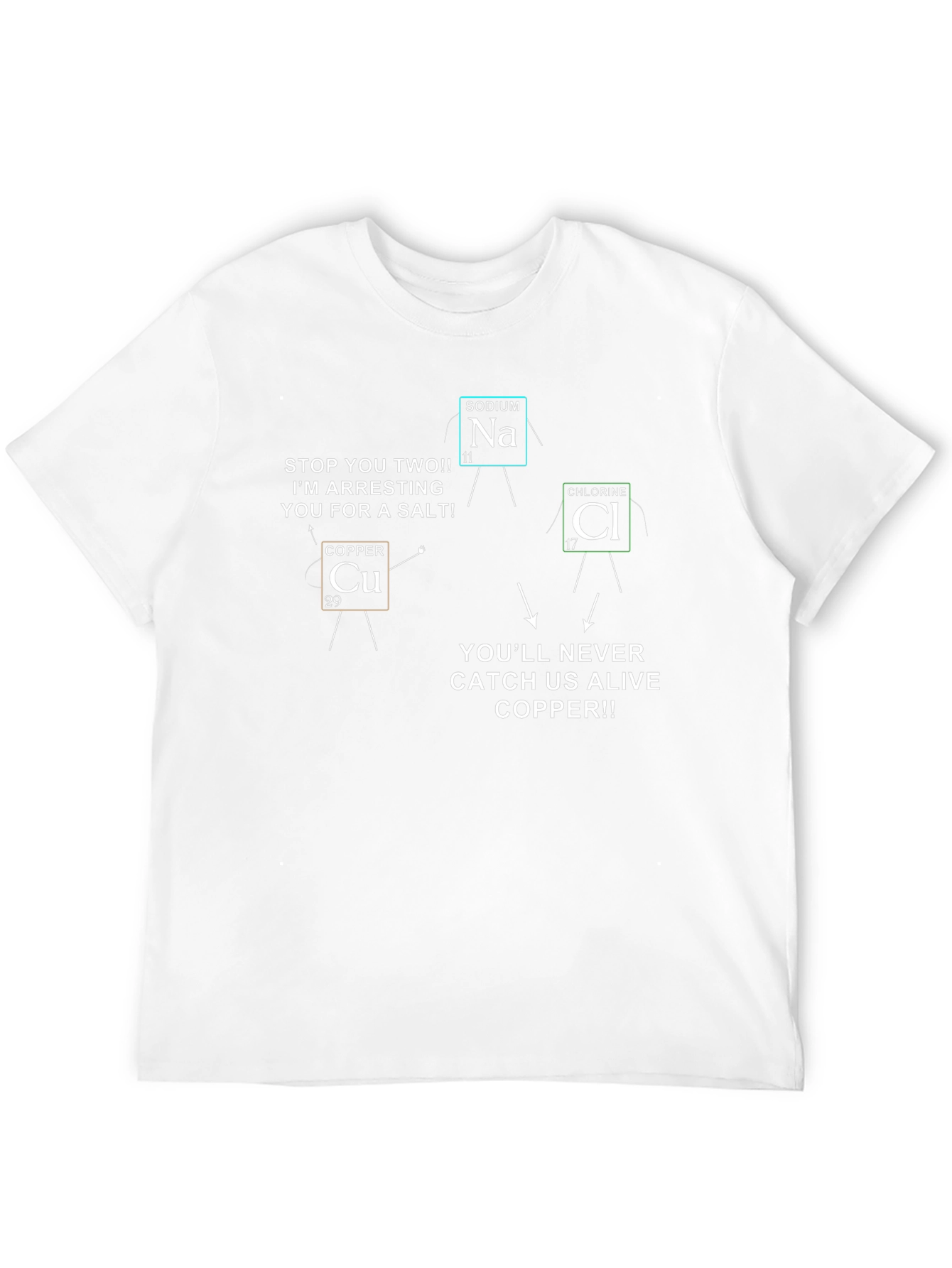 Funny Chemistry T-Shirt - Copper Arresting Salt