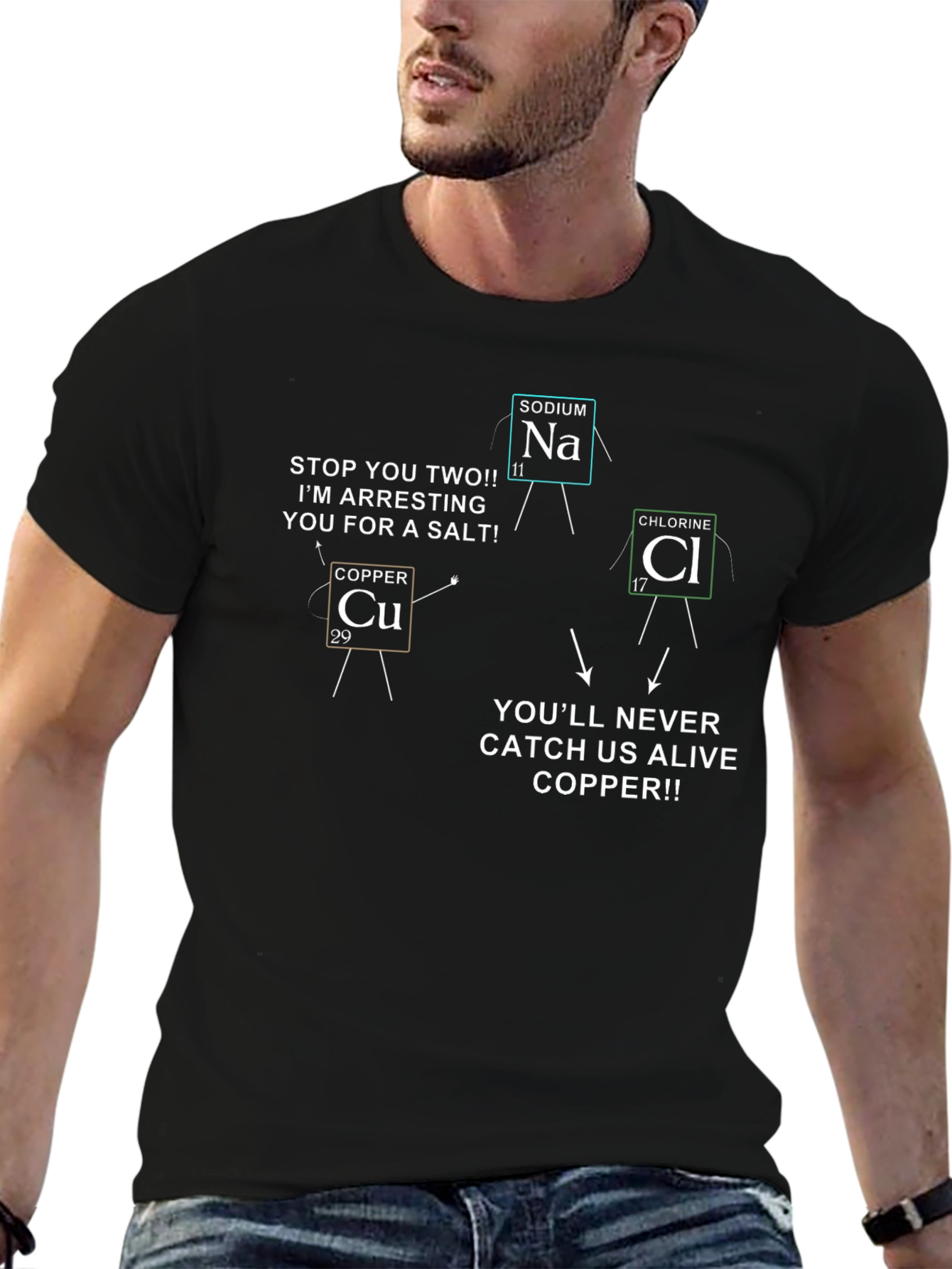 Funny Chemistry T-Shirt - Copper Arresting Salt