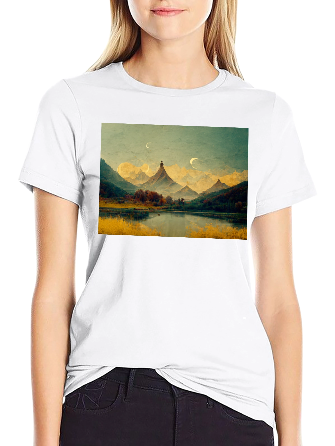 Mountain Lake Scenic T-Shirt