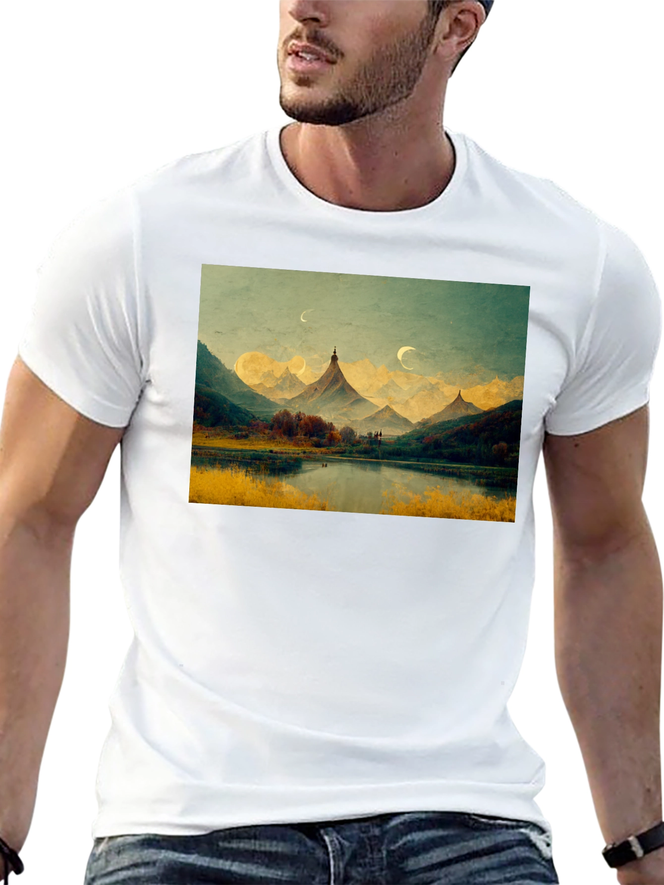 Mountain Lake Scenic T-Shirt