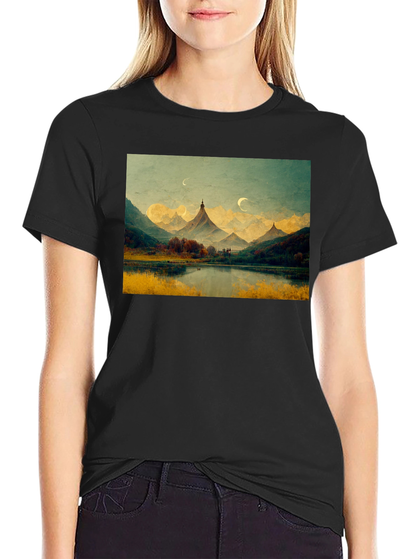 Mountain Lake Scenic T-Shirt