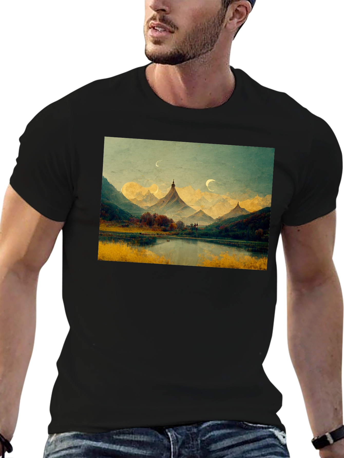 Mountain Lake Scenic T-Shirt
