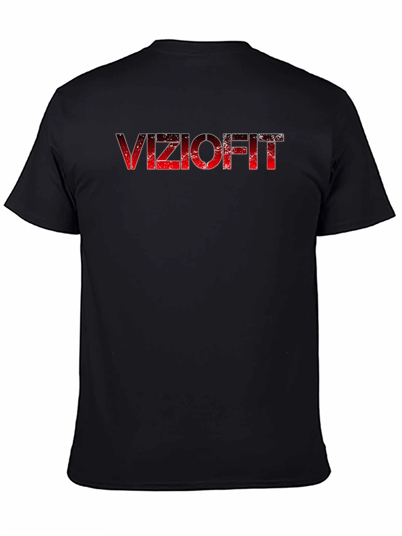 Viziofit Black Graphic Tee - Mens Fitness Shirt