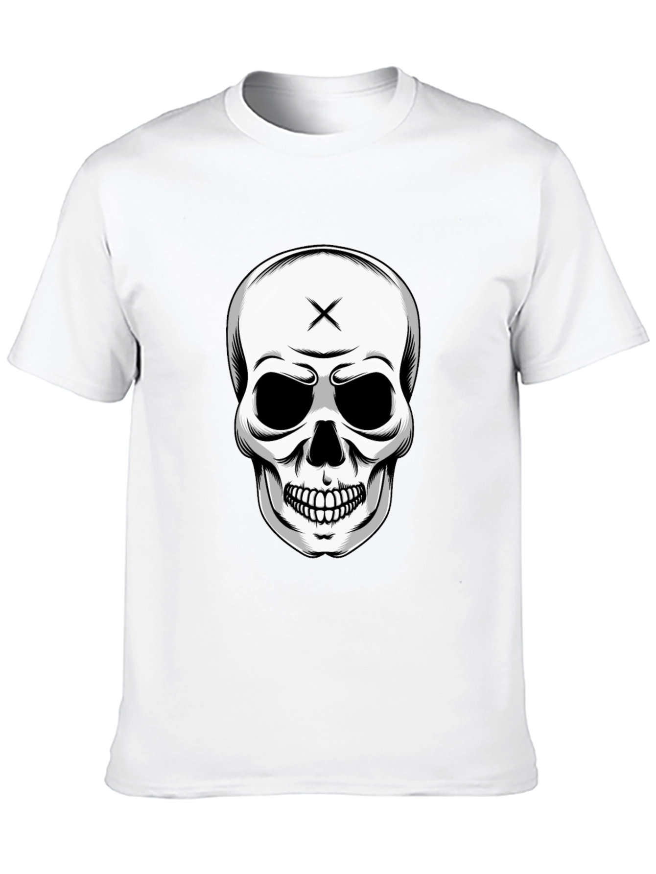 Skull Graphic T-Shirt - Edgy Black Tee