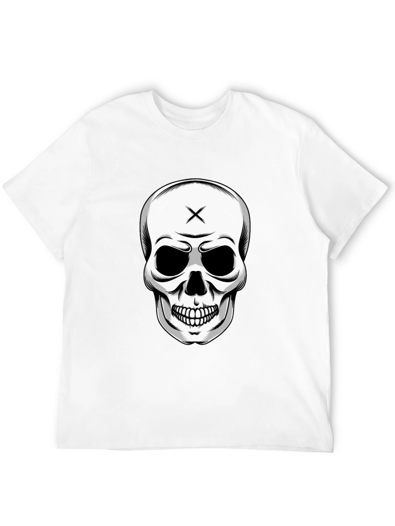 Skull Graphic T-Shirt - Edgy Black Tee