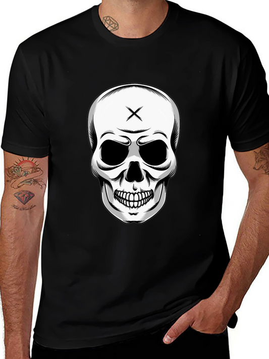 Skull Graphic T-Shirt - Edgy Black Tee