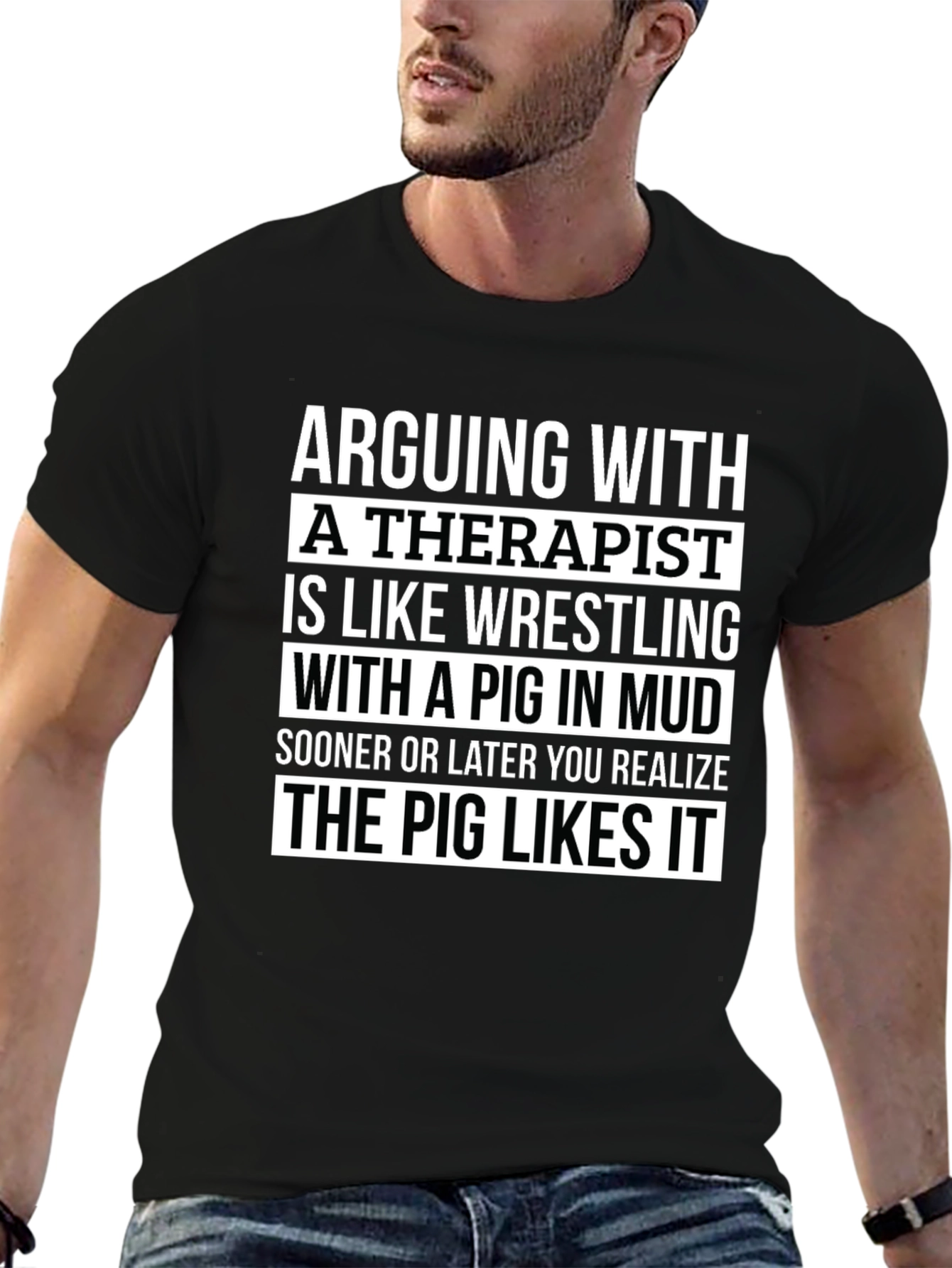 Arguing With a Therapist T-Shirt - Funny Novelty Tee