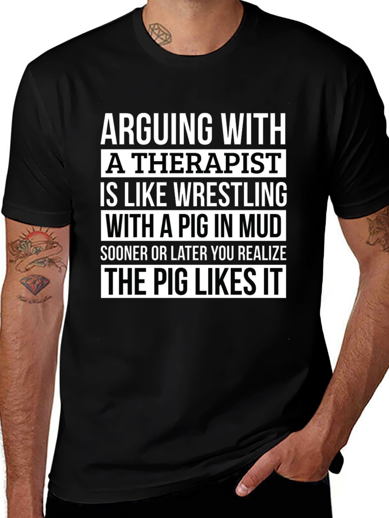 Arguing With a Therapist T-Shirt - Funny Novelty Tee