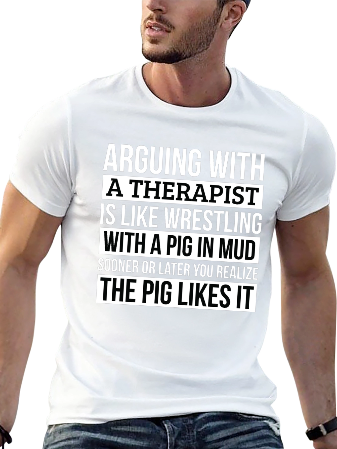Arguing With a Therapist T-Shirt - Funny Novelty Tee