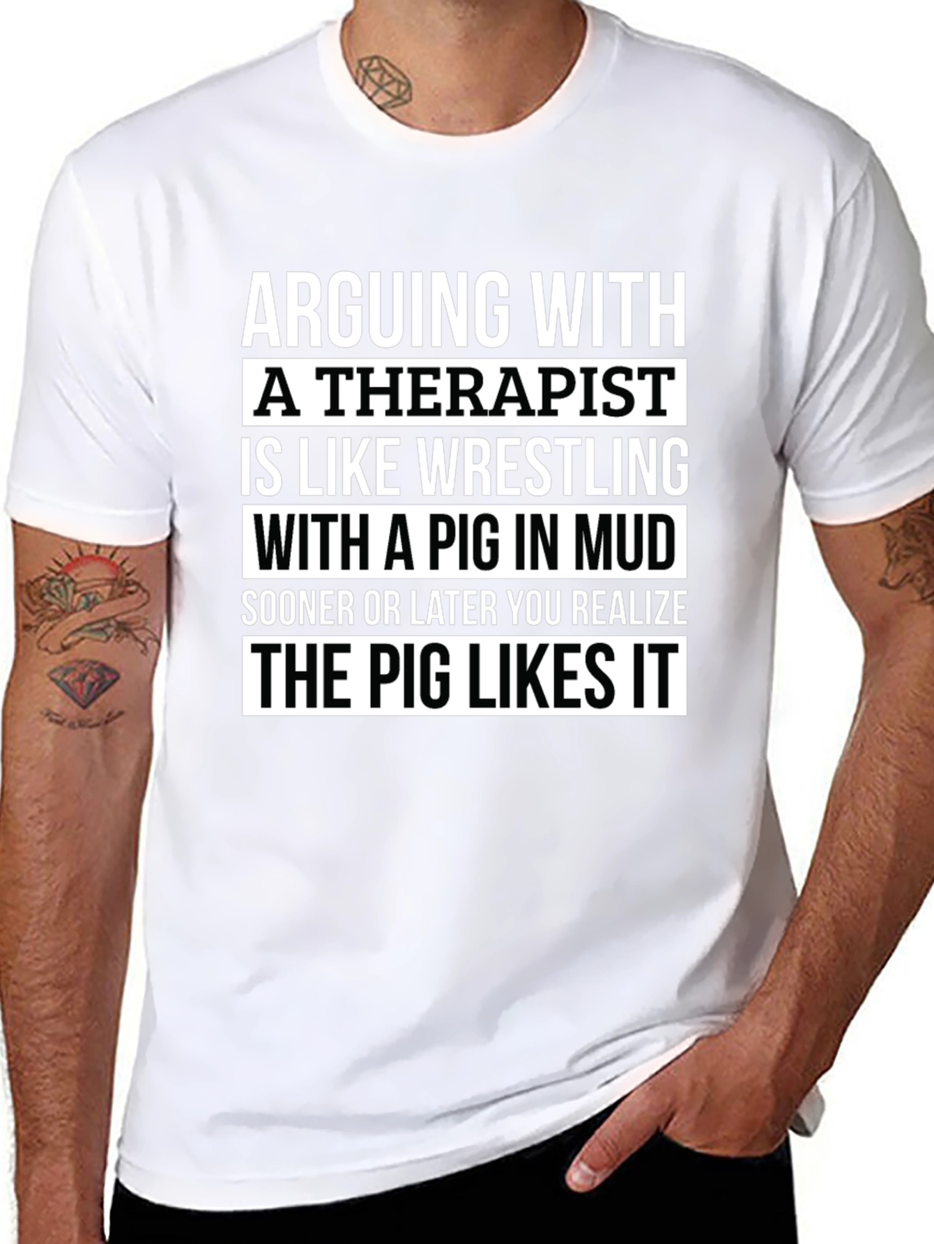 Arguing With a Therapist T-Shirt - Funny Novelty Tee