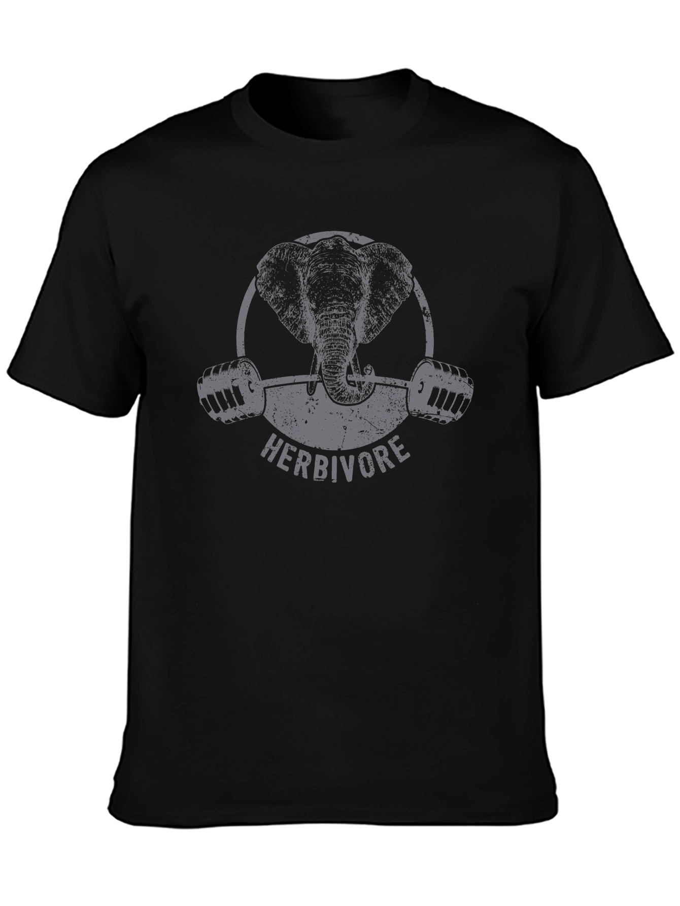 Herbivore Elephant Gym T-Shirt - Black