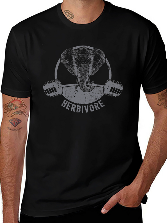 Herbivore Elephant Gym T-Shirt - Black