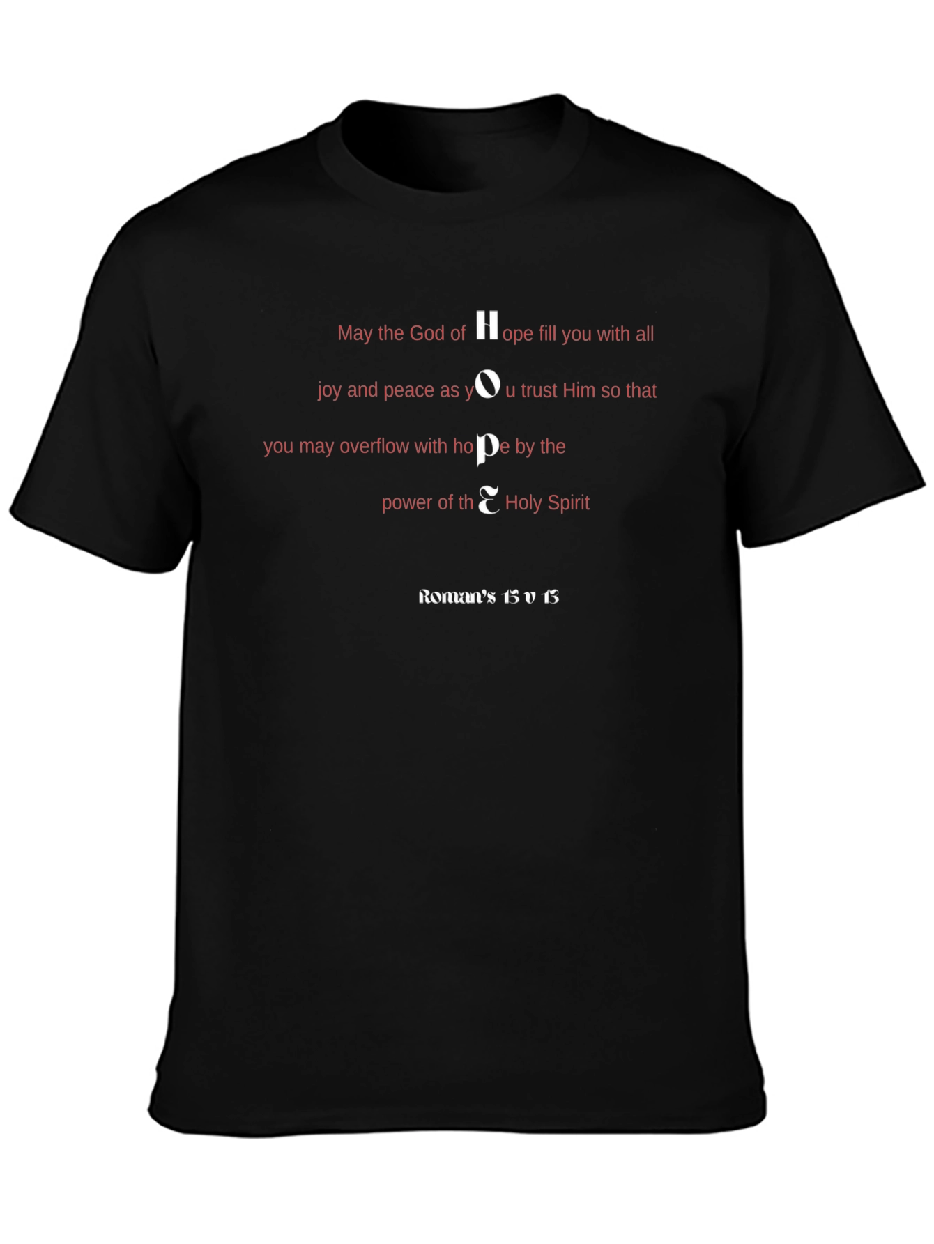 Hope T-Shirt - Romans 15:13 Christian Tee