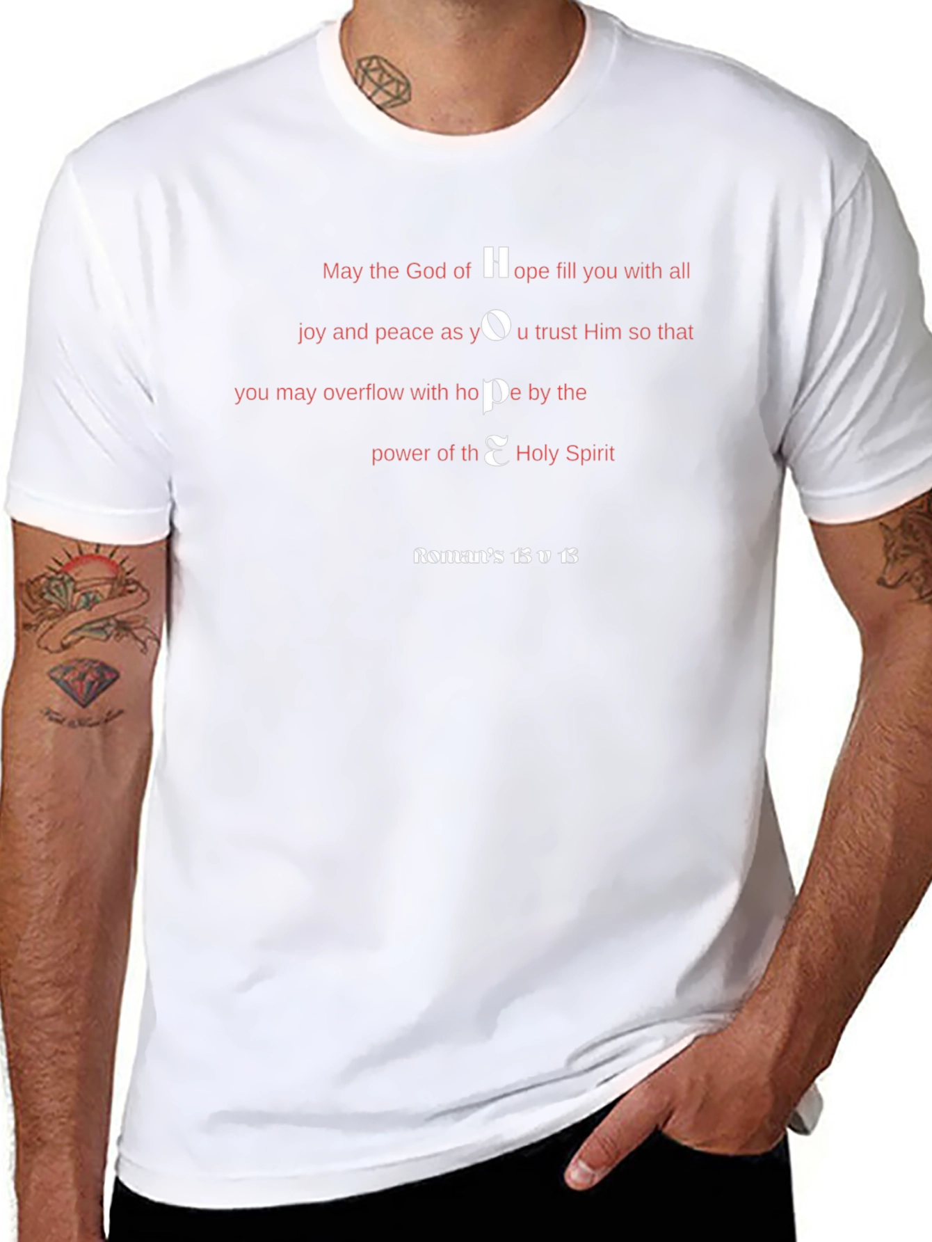 Hope T-Shirt - Romans 15:13 Christian Tee
