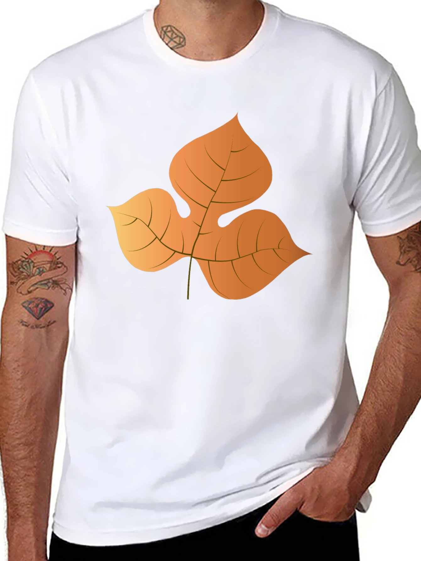 Fall Leaf Graphic Tee - Stylish and Comfortable