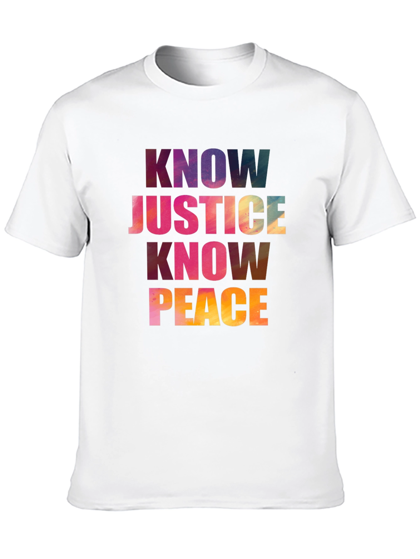 Know Justice Know Peace Graphic T-Shirt