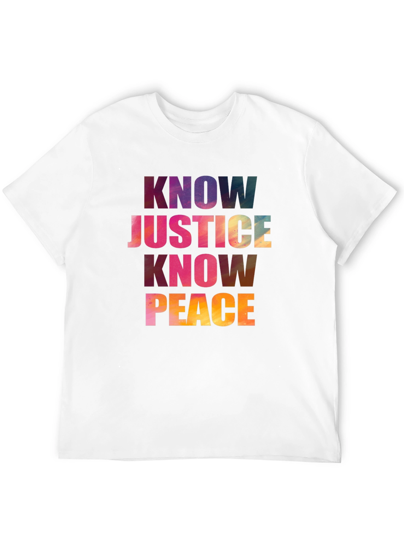 Know Justice Know Peace Graphic T-Shirt