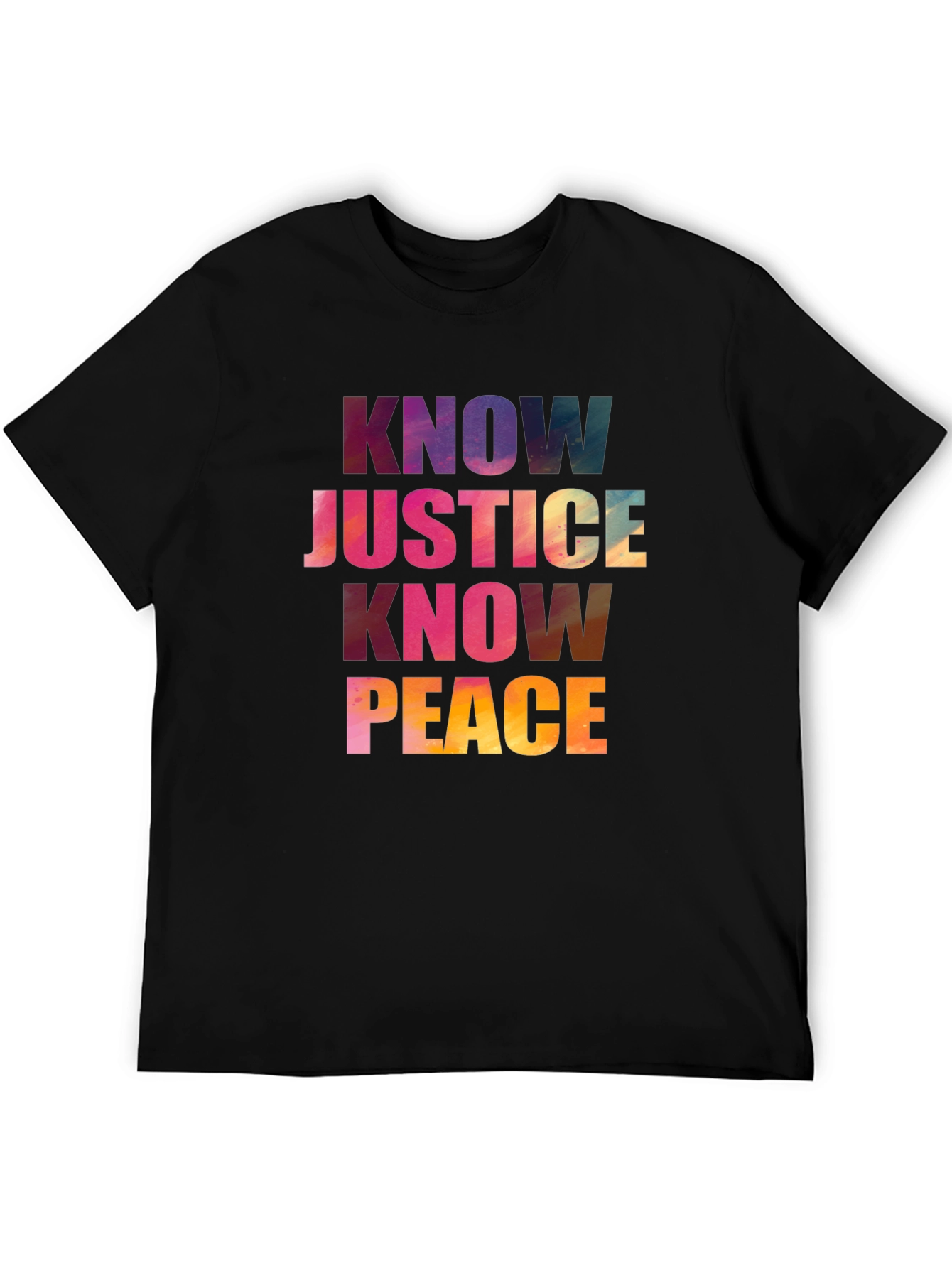 Know Justice Know Peace Graphic T-Shirt