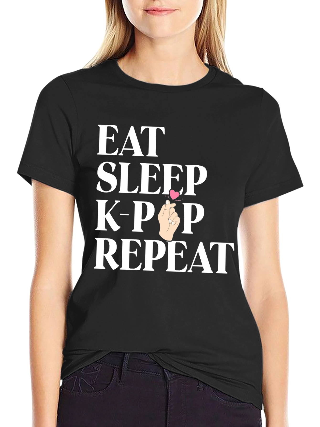 Eat Sleep K-Pop Repeat T-Shirt