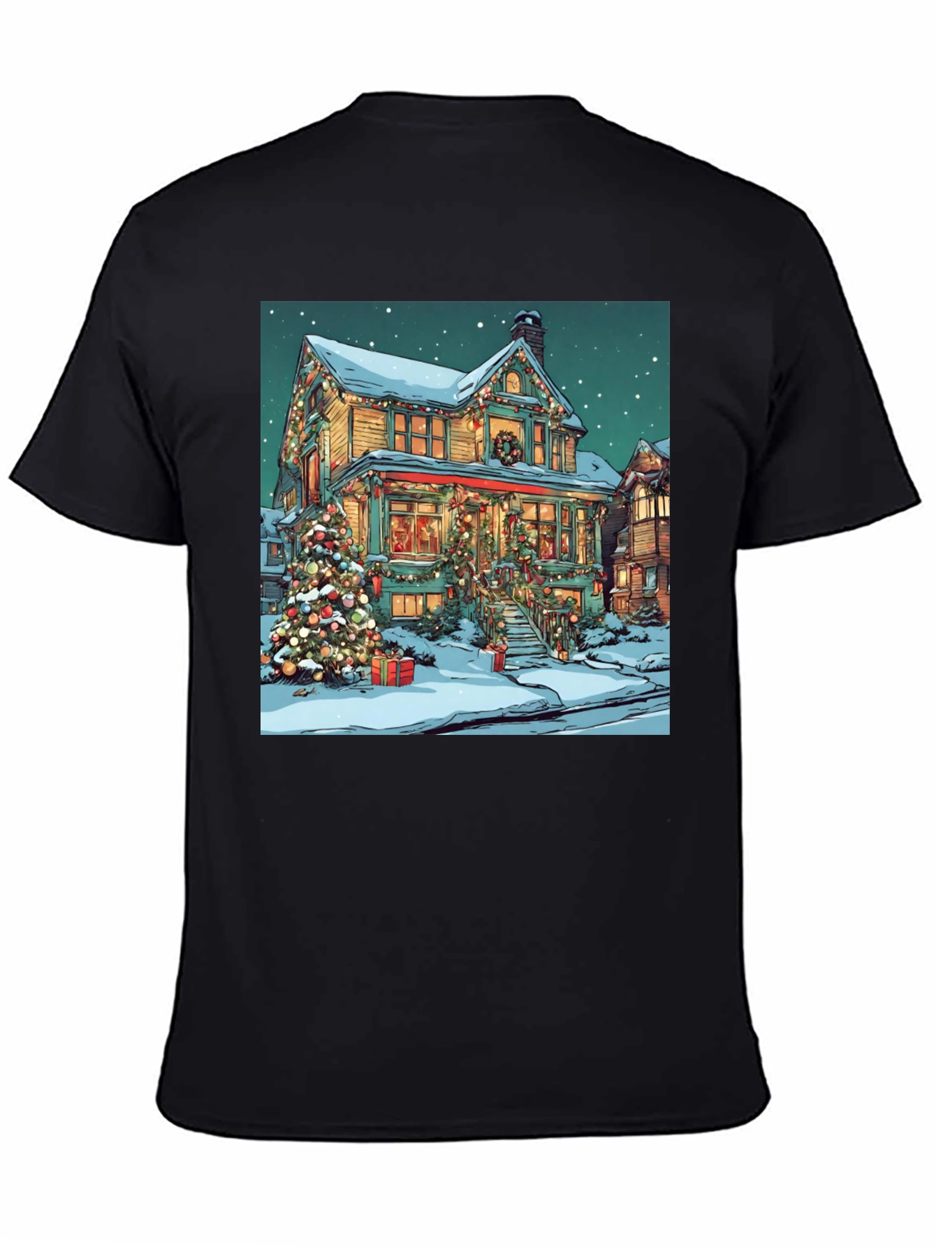 Festive Holiday House Christmas T-Shirt
