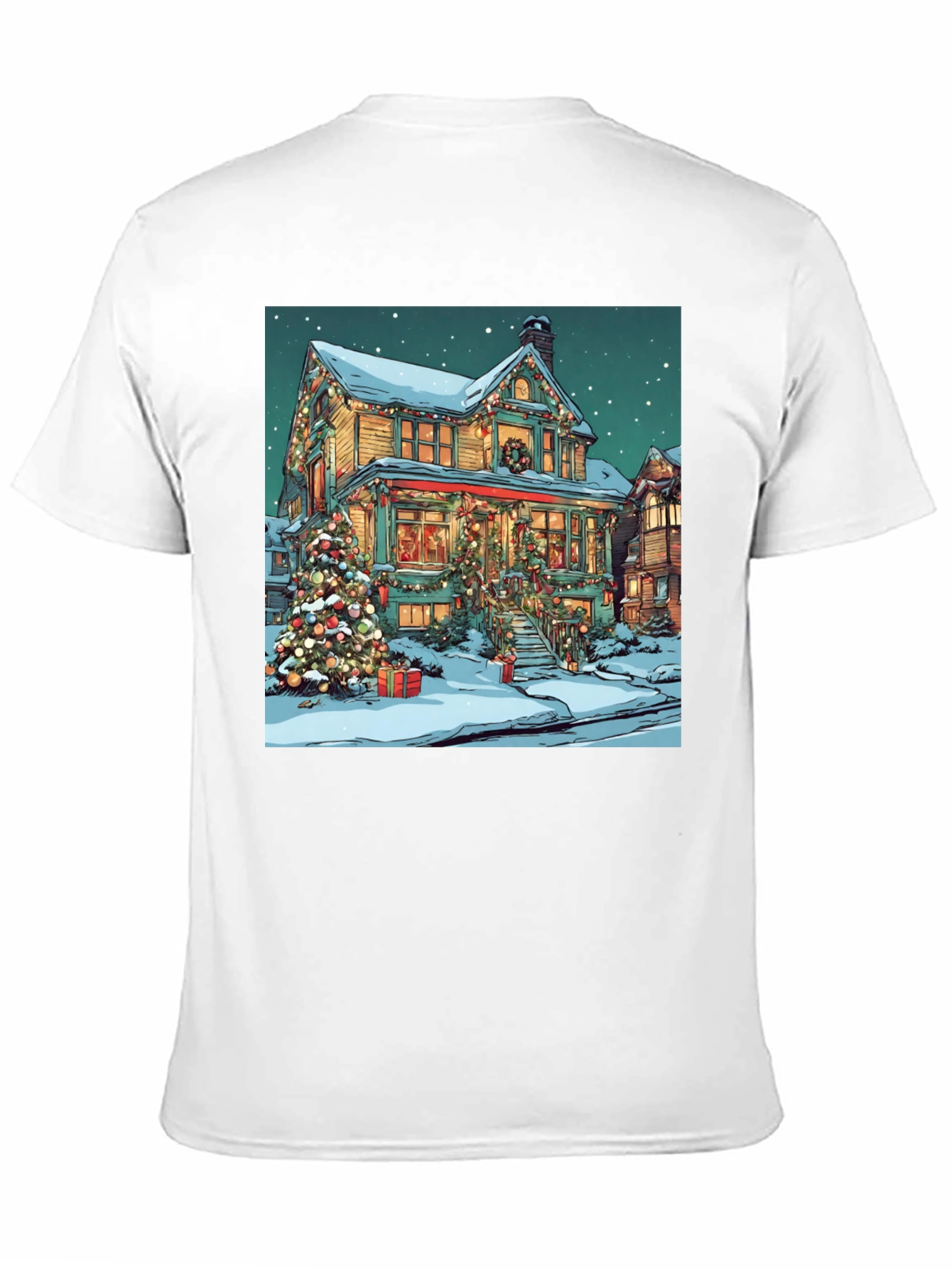 Festive Holiday House Christmas T-Shirt