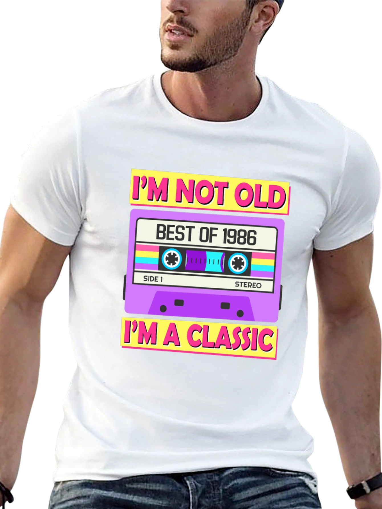Retro Cassette Tape 1986 Graphic T-Shirt