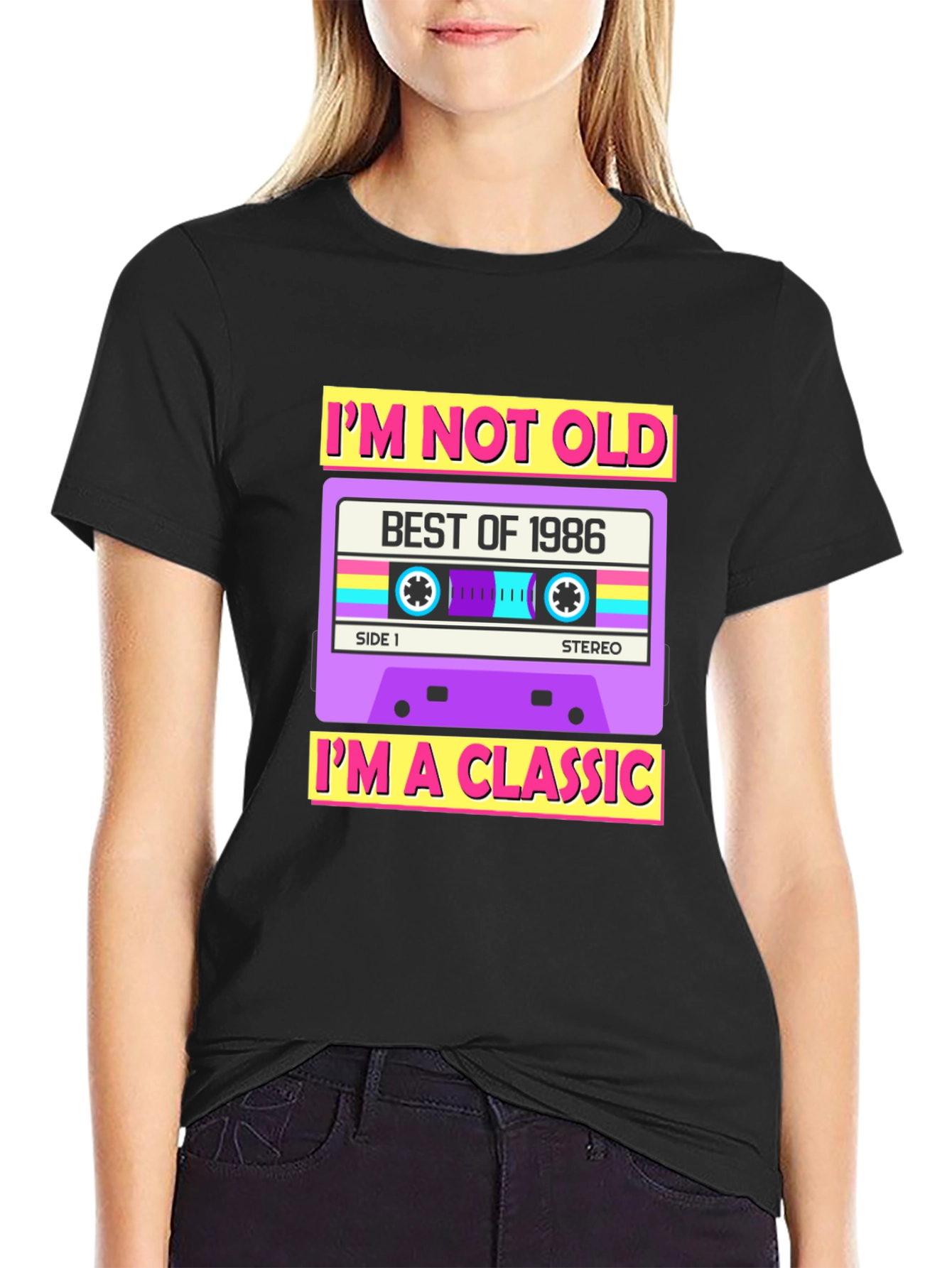 Retro Cassette Tape 1986 Graphic T-Shirt